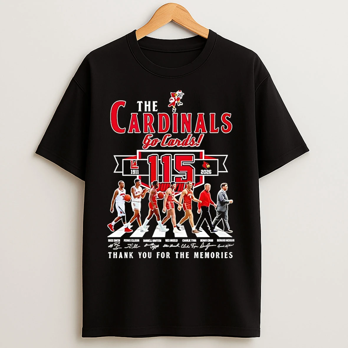 Classic Louisville Cardinals 115th Anniversary 1911 2026 Abbey Road T Shirts