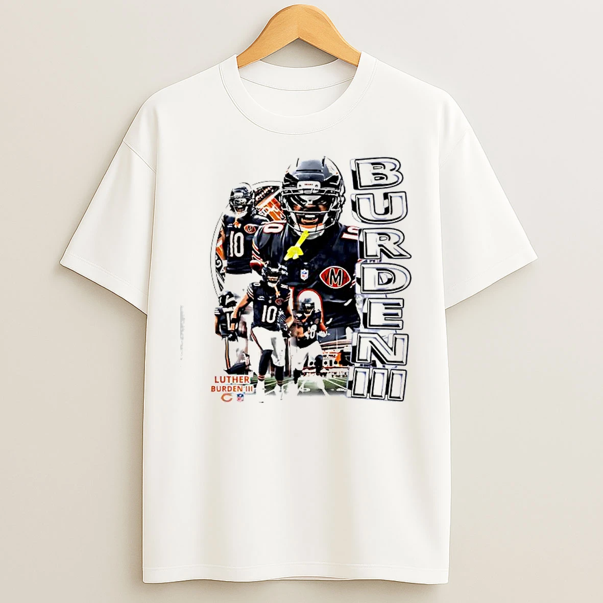 Classic Luther Burden Iii Chicago Bears Nfl Team Graphic T Shirts