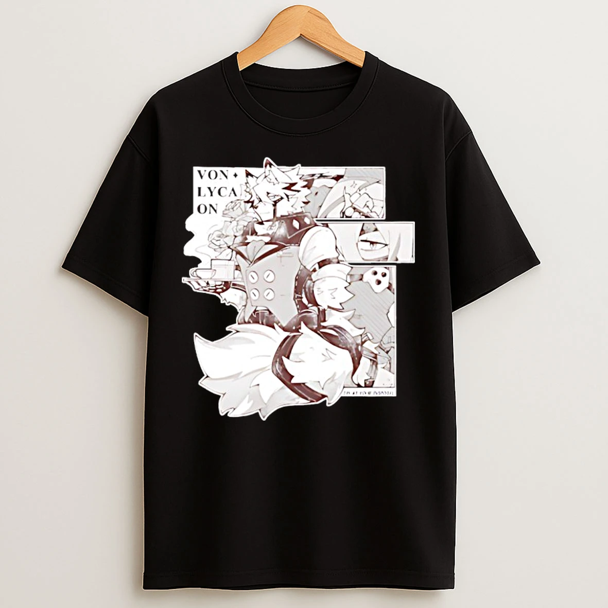 Classic Lycaon Monochrome Comic T Shirts