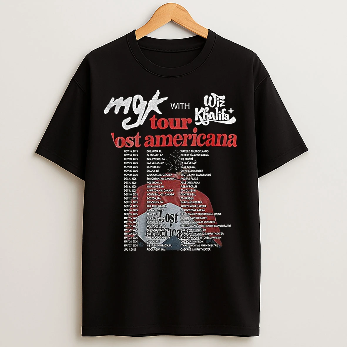 Classic Mck With Wiz Khalifa Concert Tour Lost Americana T Shirts