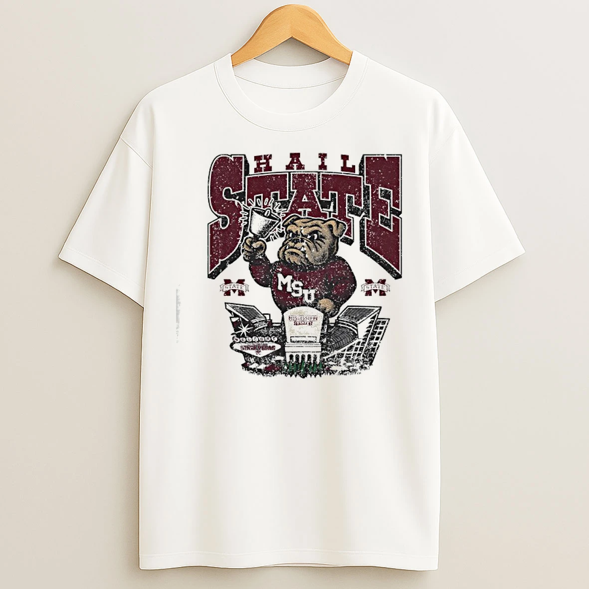 Classic Msu Hail State Bulldogs Mascot T Shirts