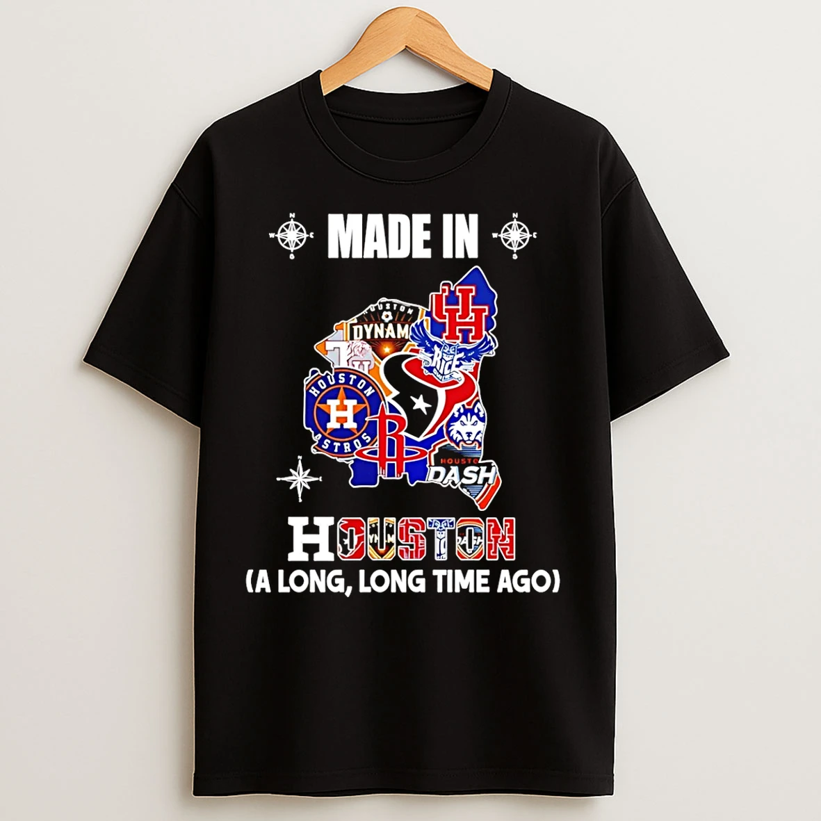 Classic Made In Houston A Long Long Time Ago State T Shirts