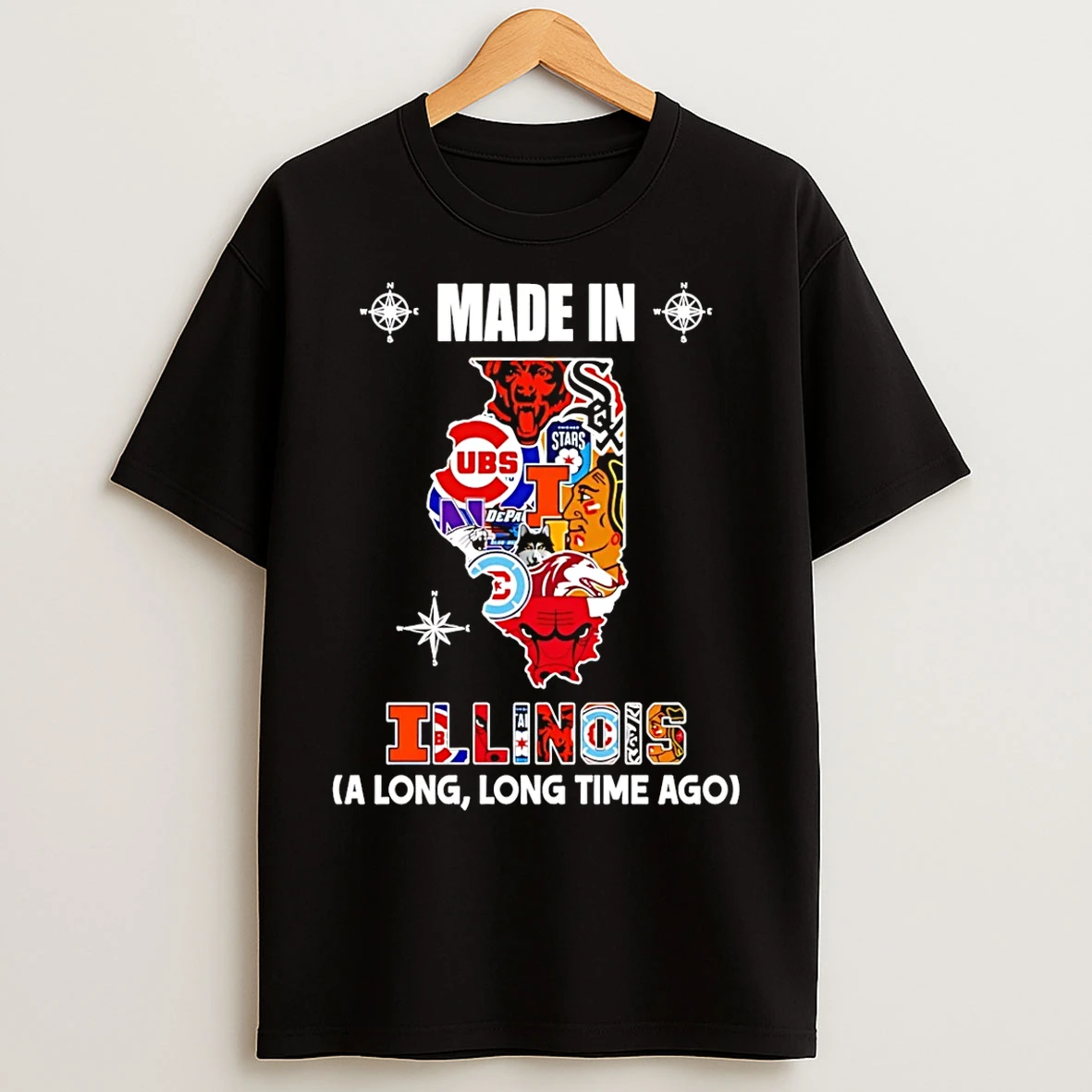 Classic Made In Illinois A Long Long Time Ago State T Shirts