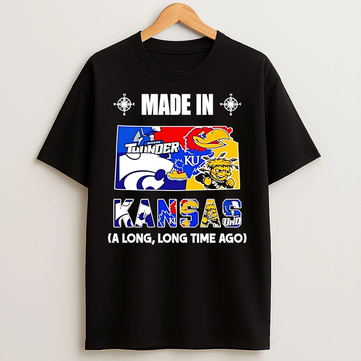 Classic Made In Kansas A Long Long Time Ago State T Shirts