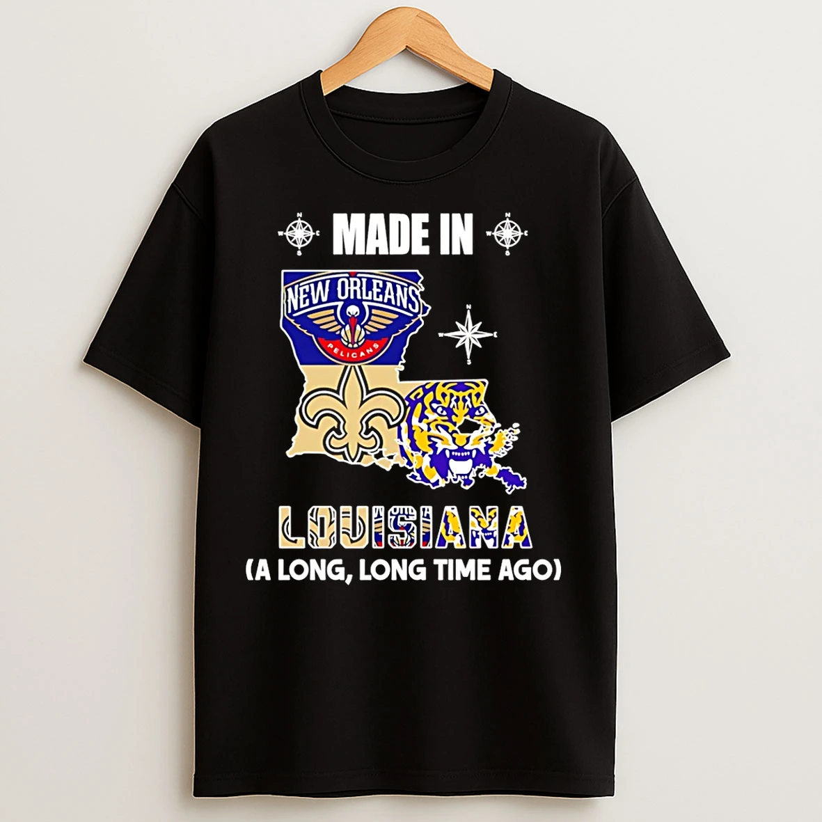 Classic Made In Louisiana A Long Long Time Ago State T Shirts