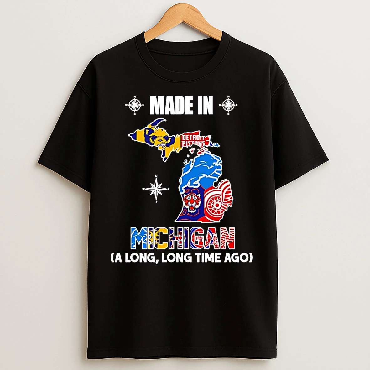 Classic Made In Michigan A Long Long Time Ago State T Shirts