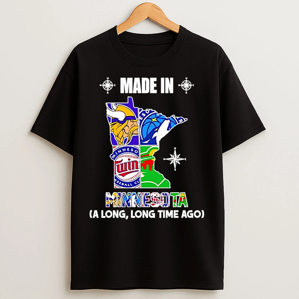 Classic Made In Minnesota A Long Long Time Ago State T Shirts