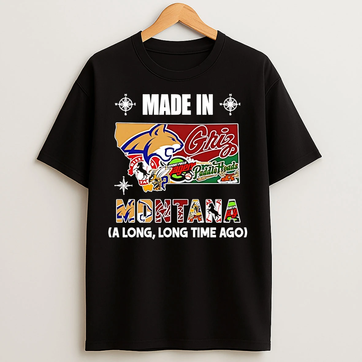 Classic Made In Montana A Long Long Time Ago State T Shirts