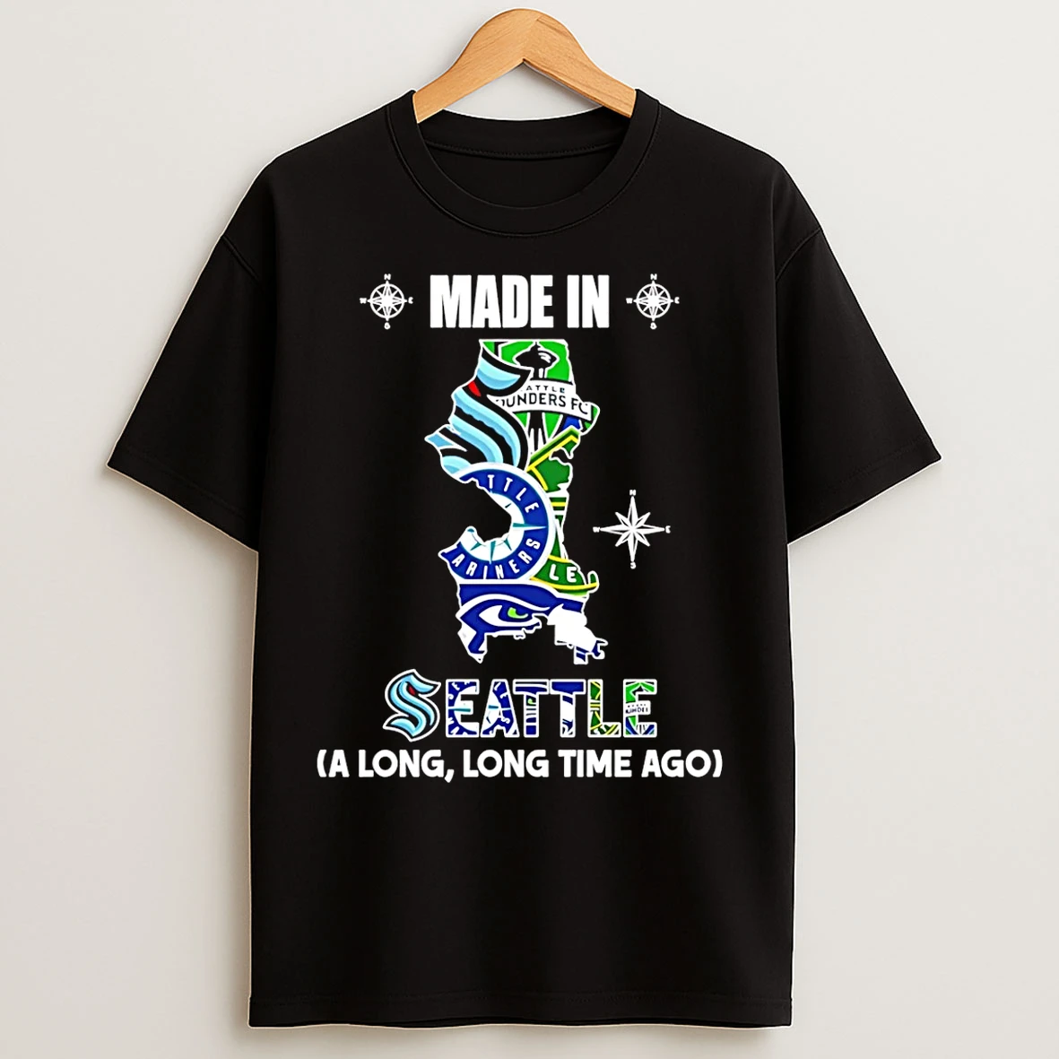 Classic Made In Seattle A Long Long Time Ago State T Shirts