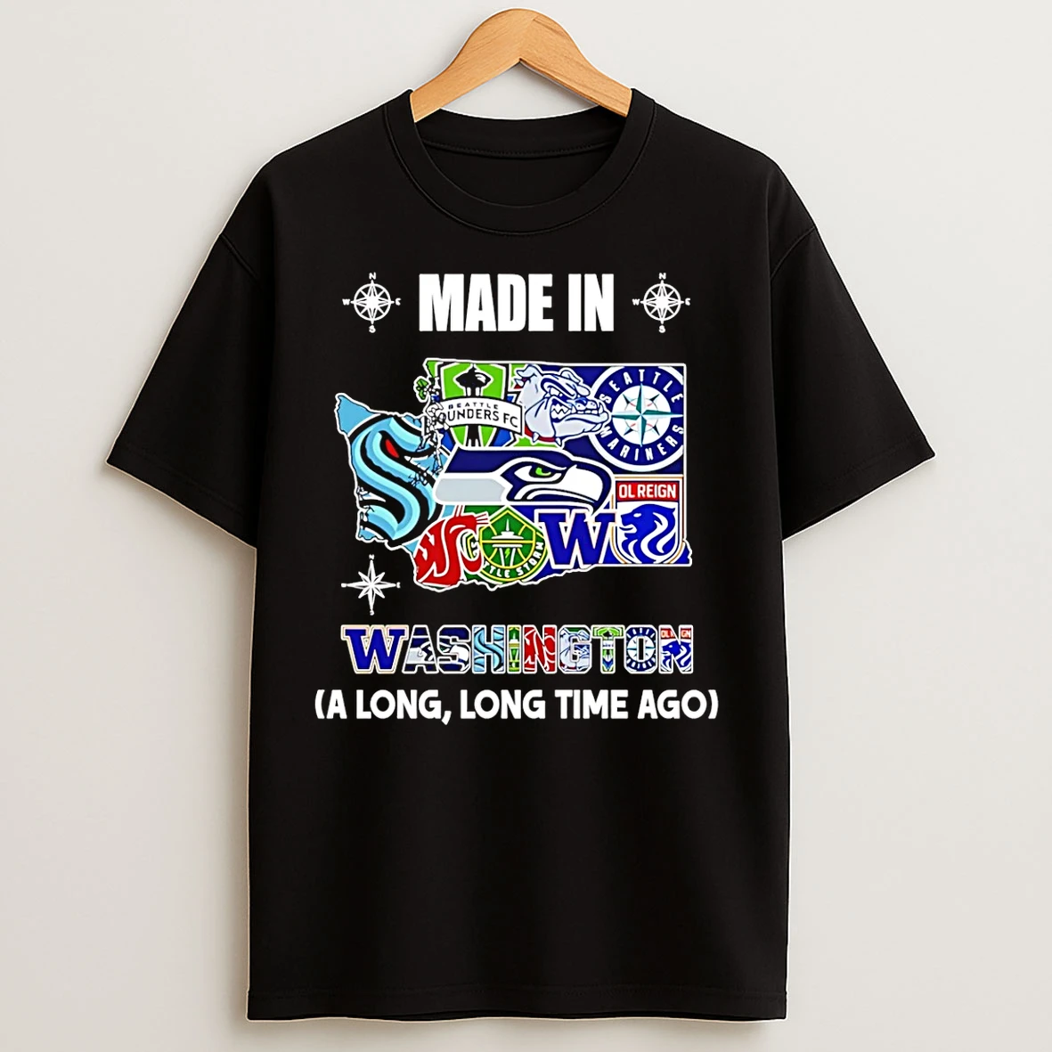 Classic Made In Washington A Long Long Time Ago State T Shirts