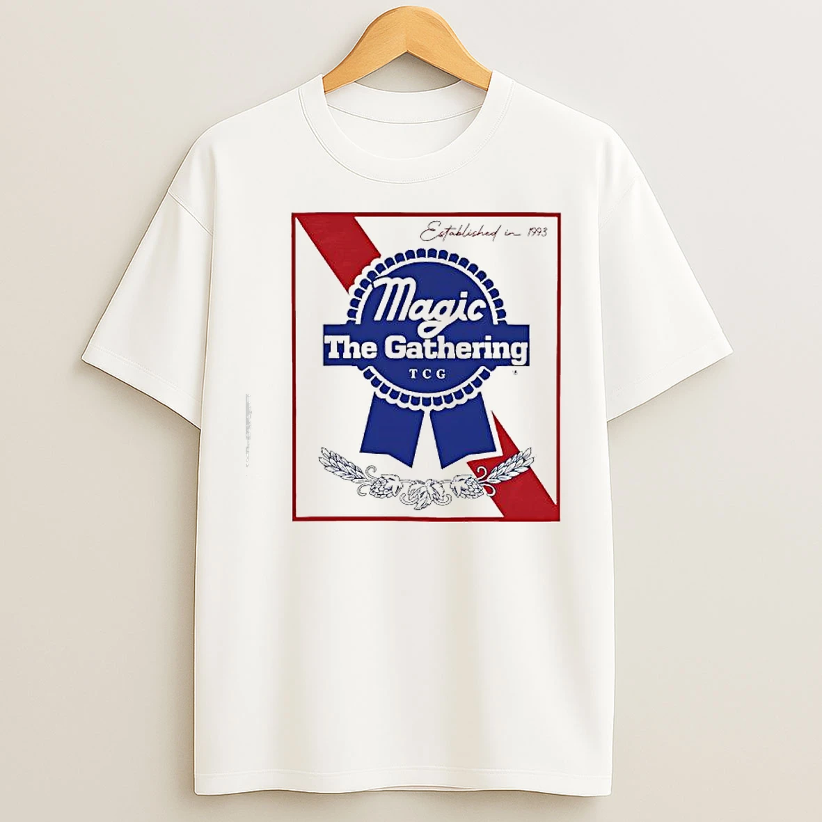 Classic Magic The Gathering Pabst Parody Est In 1993 T Shirts