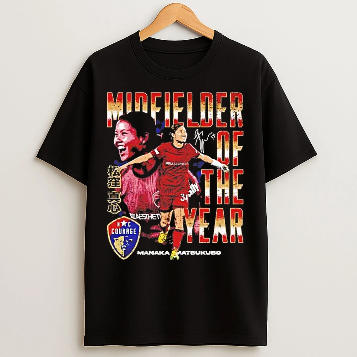 Classic Manaka Matsukubo Midfielder Of The Year Signature T Shirts