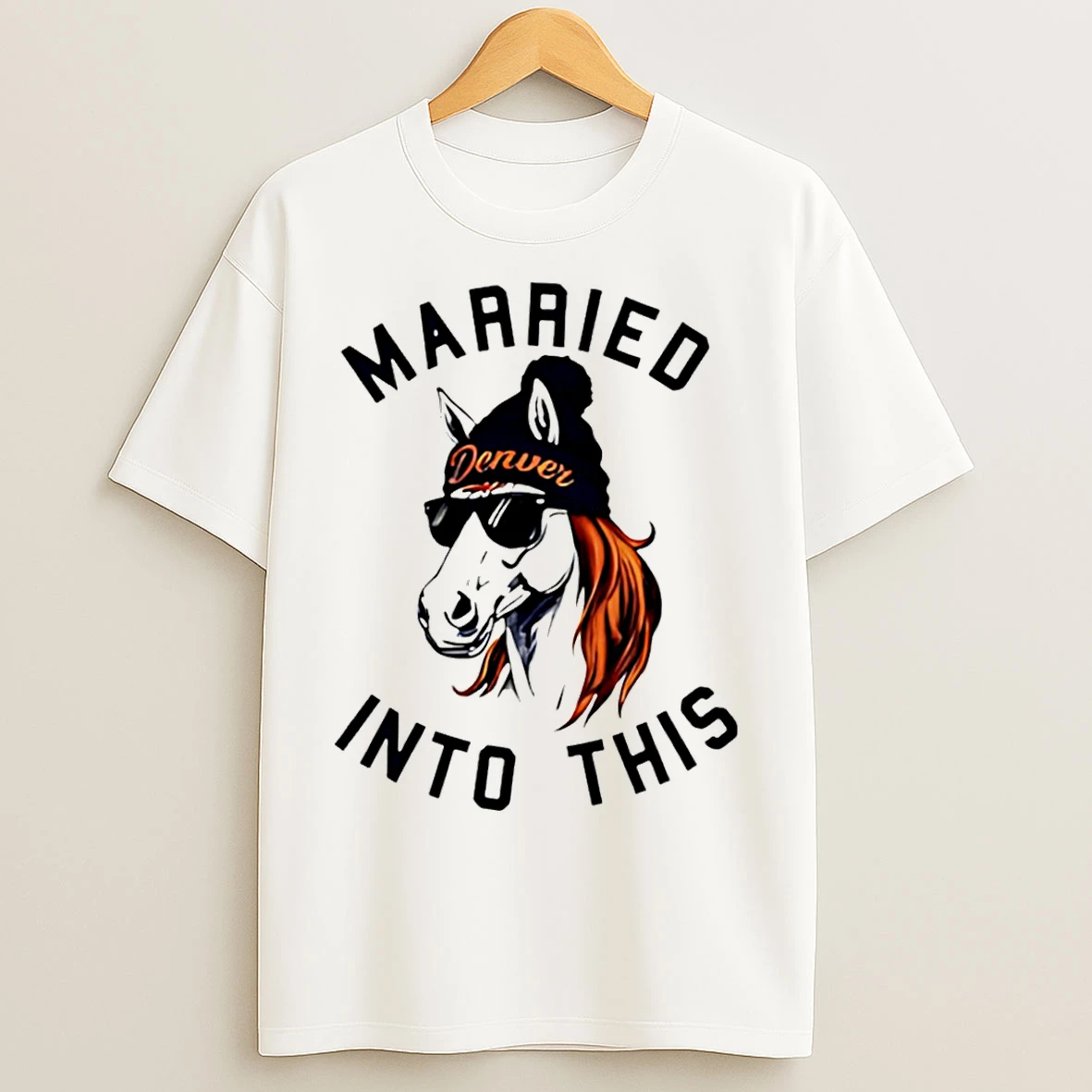 Classic Married Into This Denver Football T Shirts