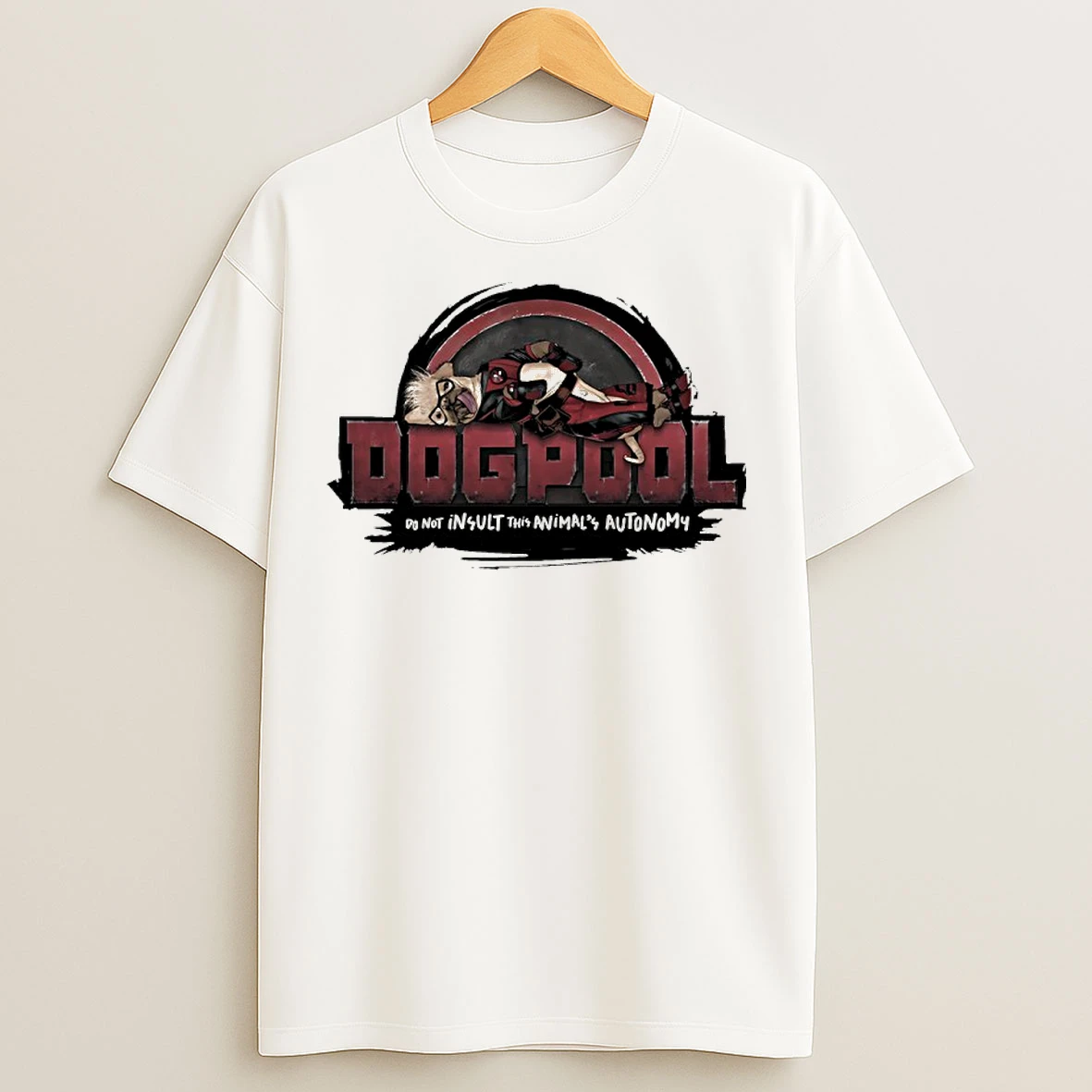 Classic Marvel Comics Deadpool Dogpool Do Not Insult This Animals Autonomy Meme T Shirts