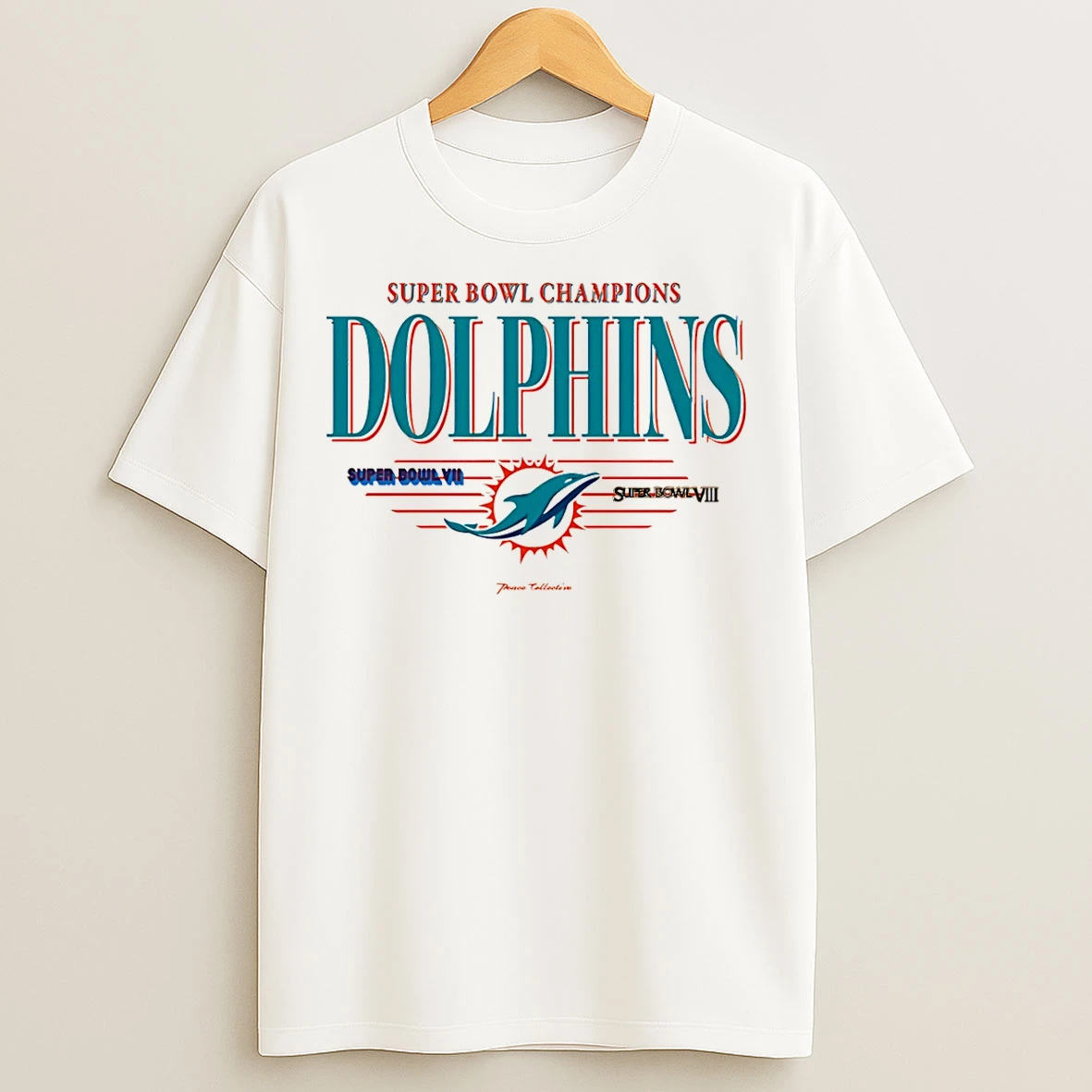 Classic Miami Dolphins Super Bowl Champions Vii Viii Vintage T Shirts