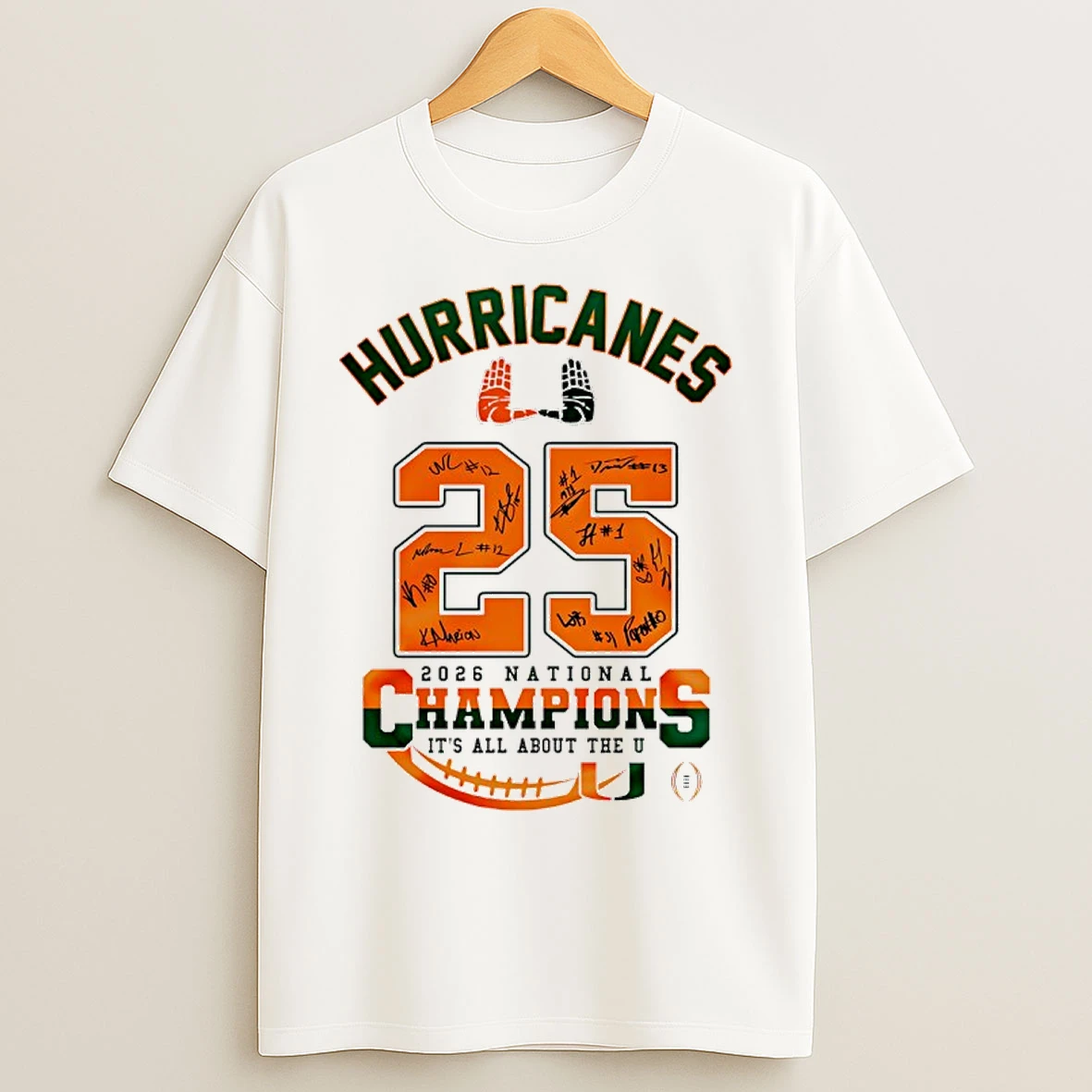 Classic Miami Hurricanes 2026 Ncaa National Champions Its All About The U T Shirts