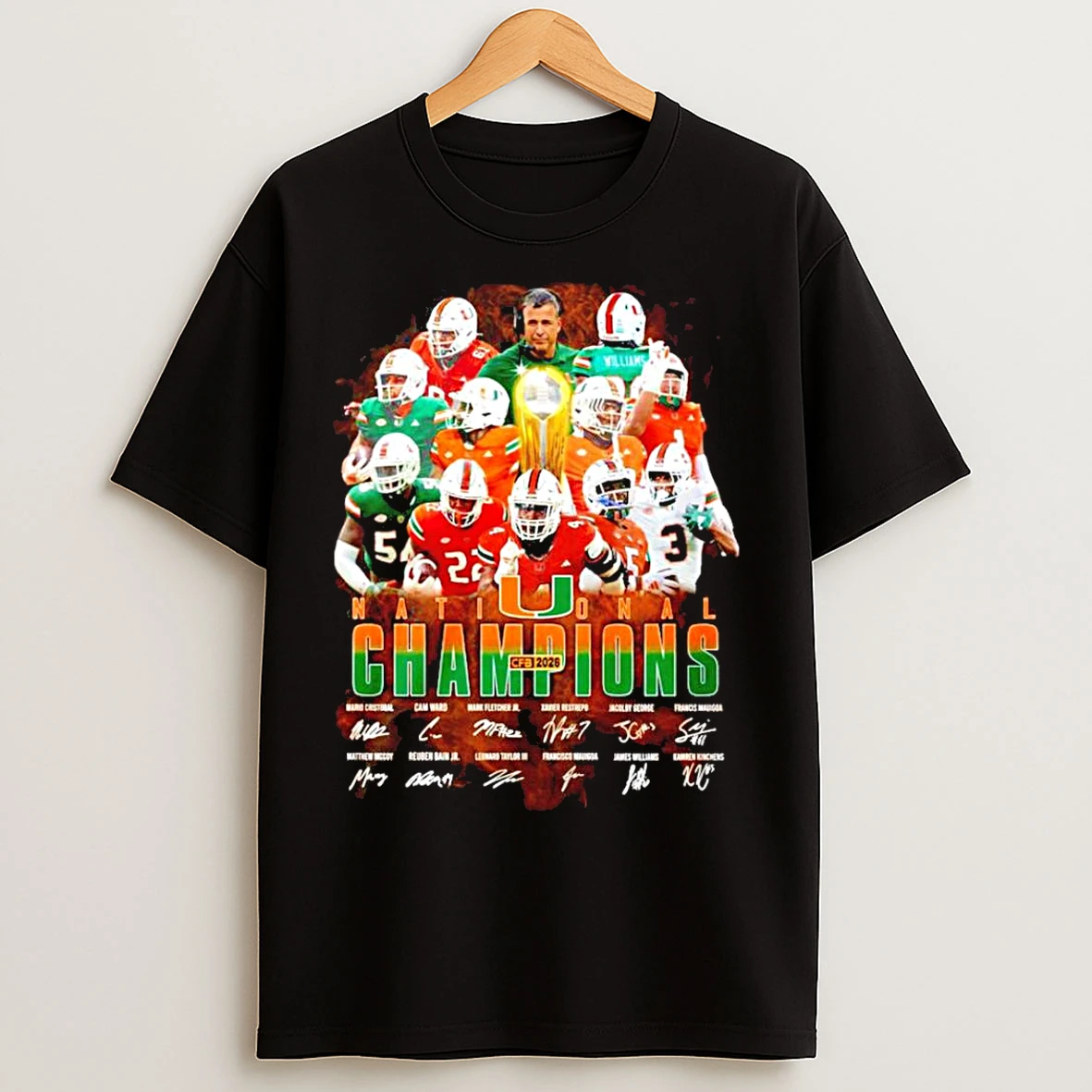 Classic Miami Hurricanes 2026 National Champions Signature T Shirts