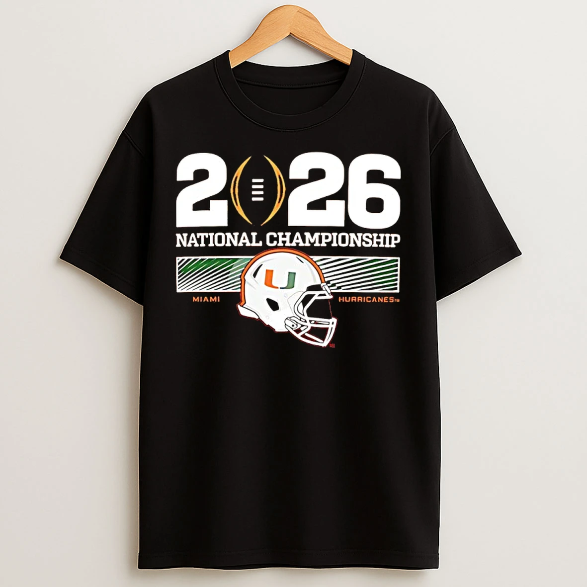Classic Miami Hurricanes 2026 National Championship Pregame Helmet T Shirts
