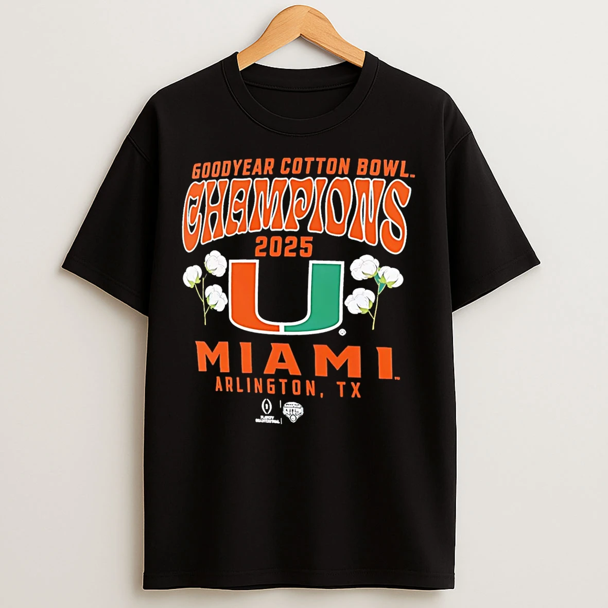 Classic Miami Hurricanes Cfp 2025 Cotton Bowl Champions Hometown T Shirts