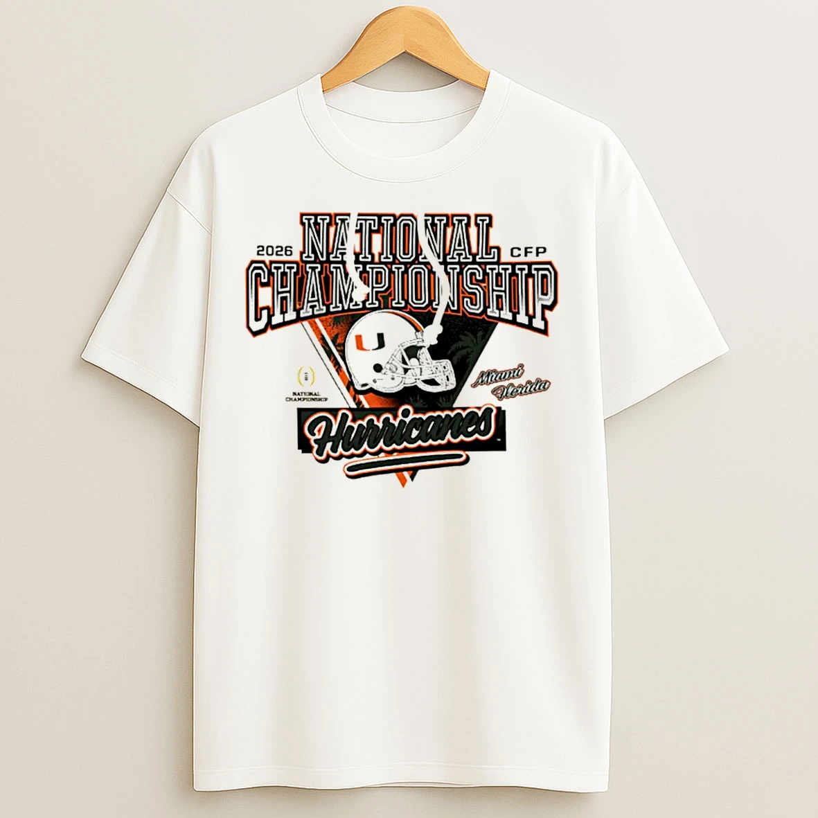 Classic Miami Hurricanes Cfp National Championship 2026 Helmet T Shirts