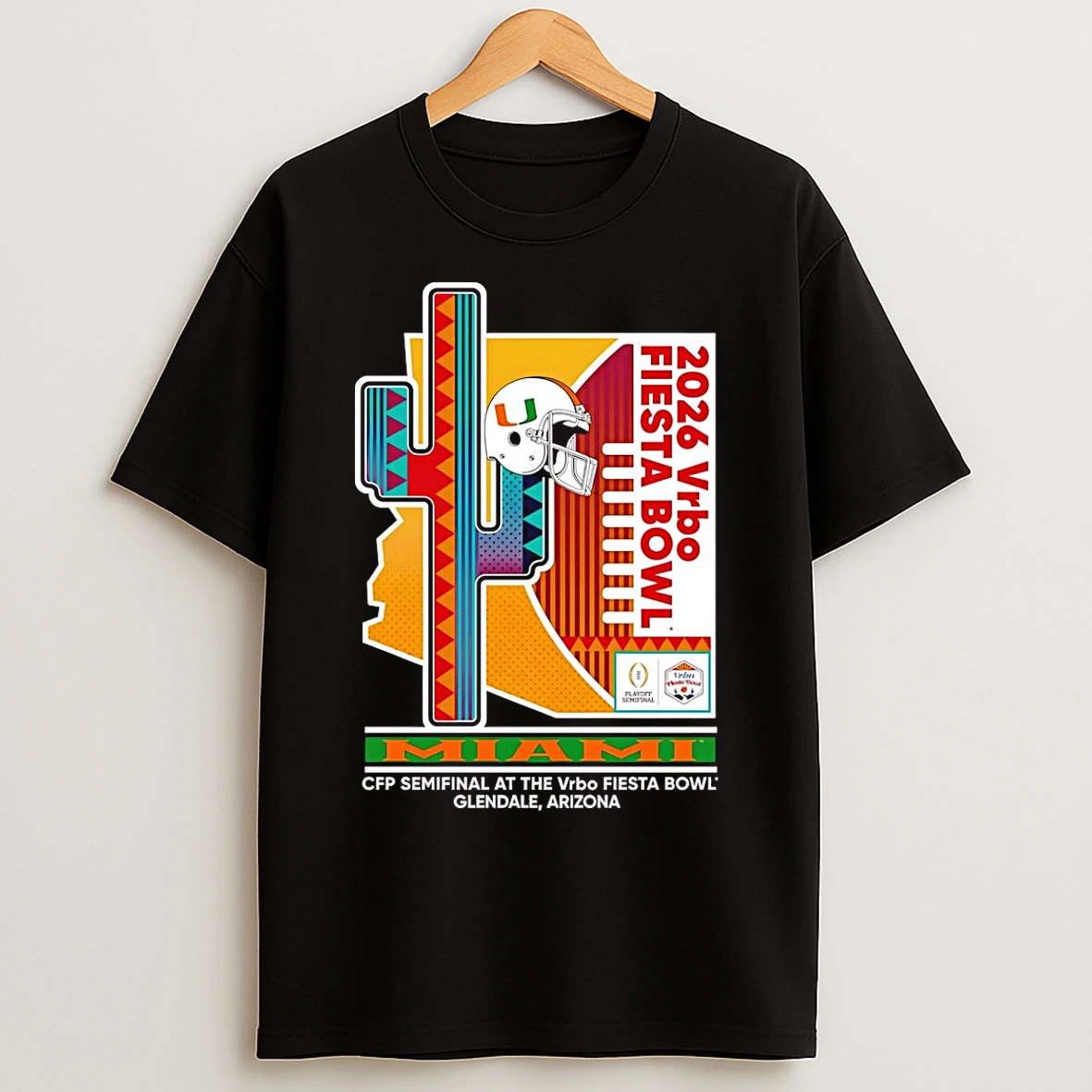 Classic Miami Hurricanes Cfp Semifinal At The 2026 Vrbo Fiesta Bowl Arizona T Shirts