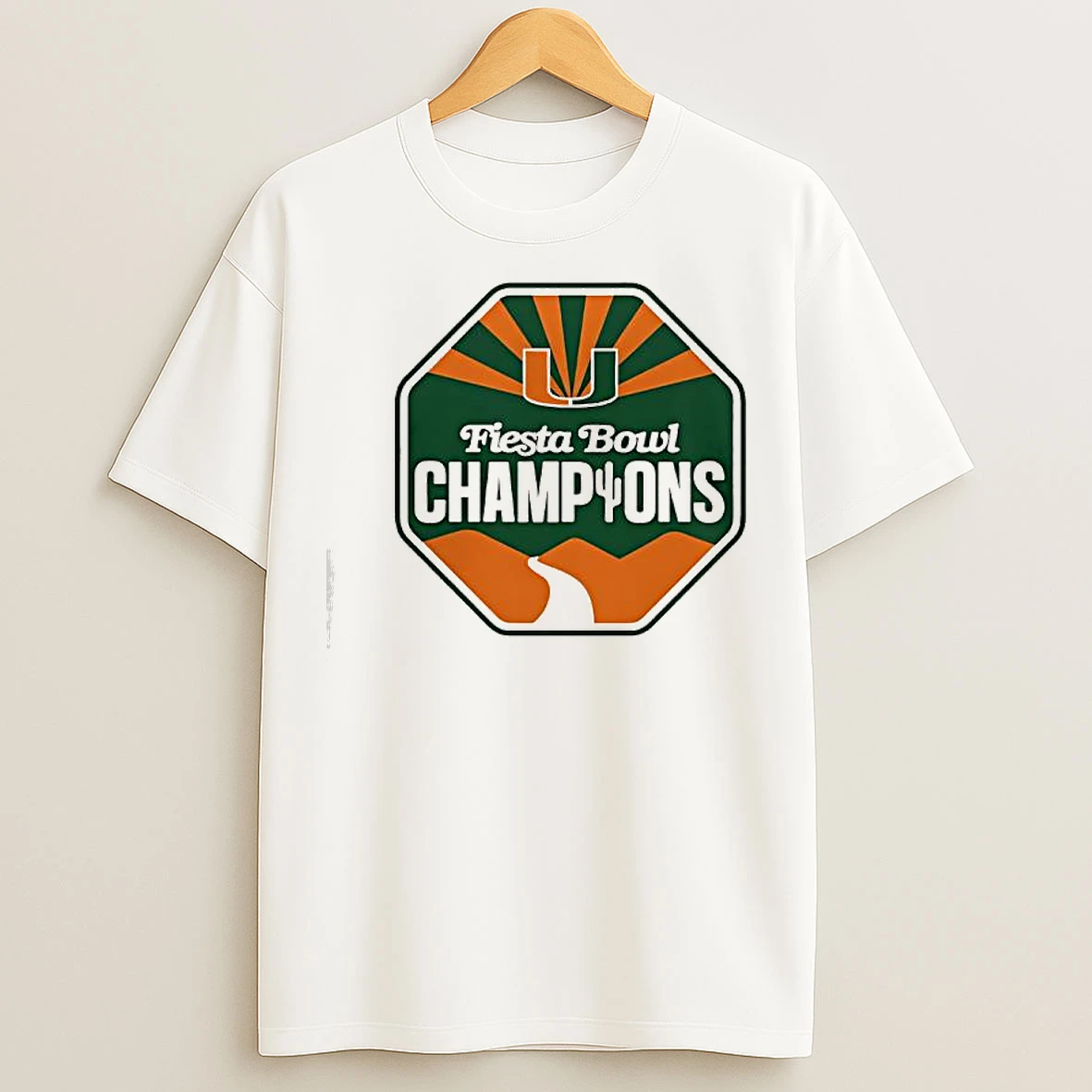 Classic Miami Hurricanes Fiesta Bowl Champions Graphic T Shirts