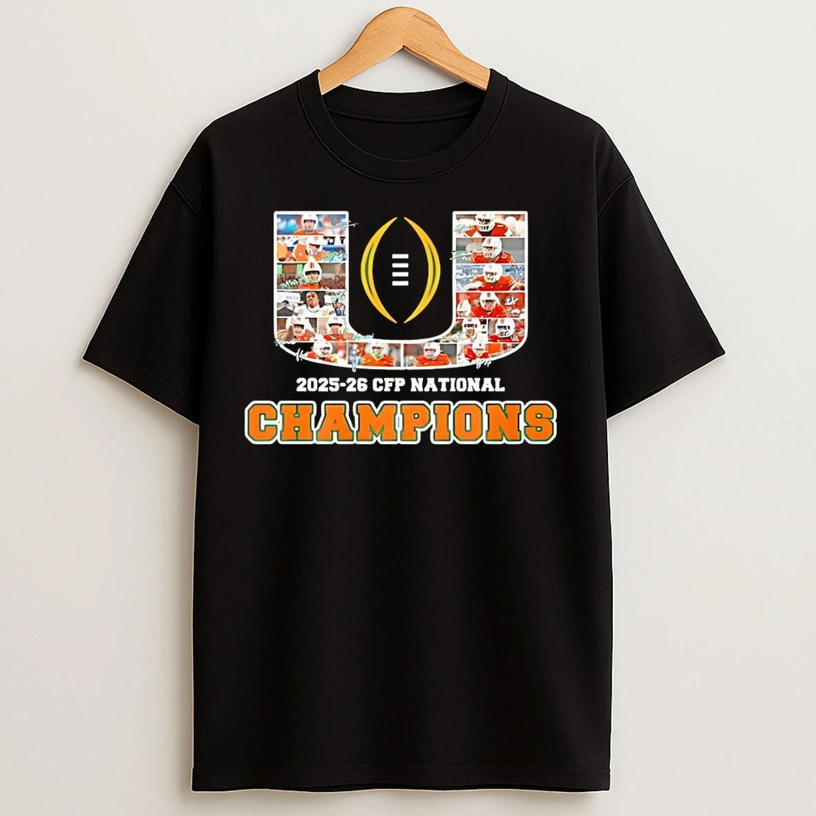 Classic Miami Hurricanes Football 2025 26 Cfp National Champions T Shirts