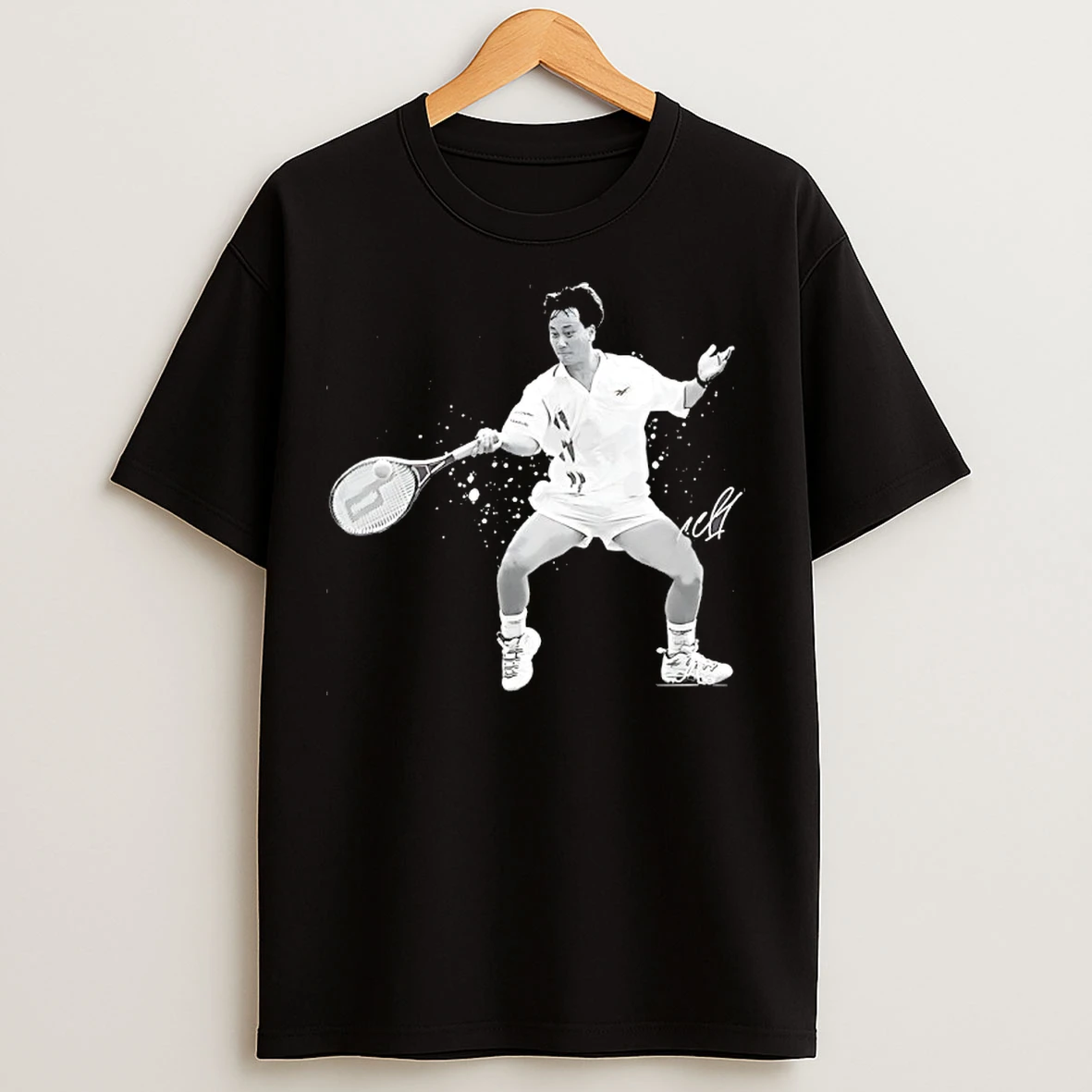 Classic Michael Chang Tennis Player Signature T Shirts