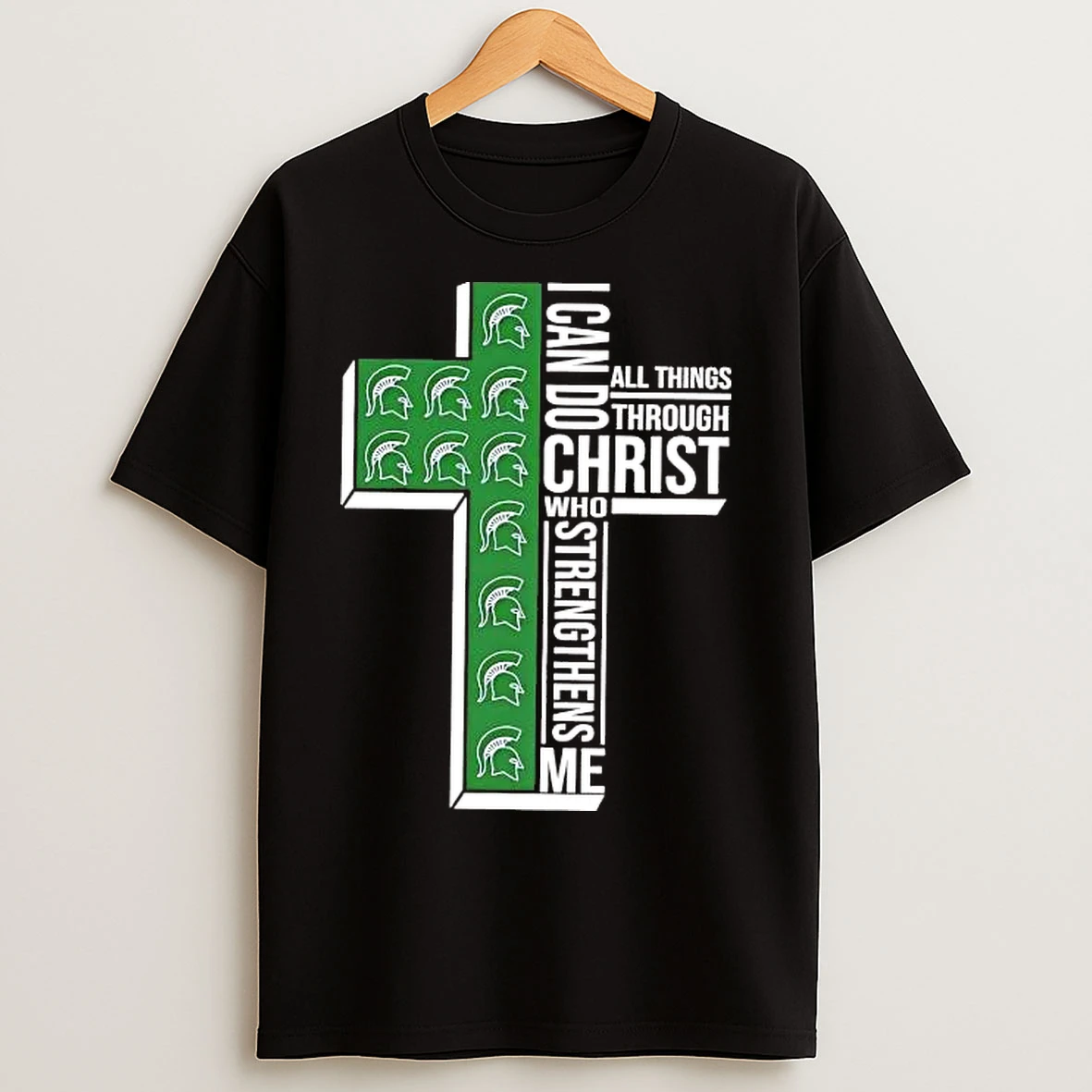 Classic Michigan State Spartans I Can Do All Things Through Christ T Shirts