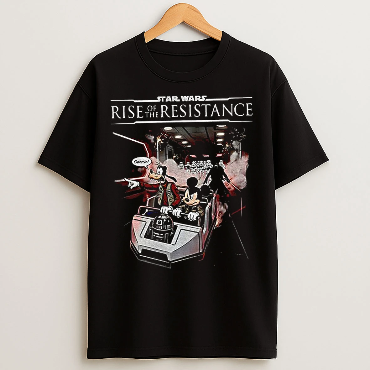 Classic Mickey And Goofy Star Wars Disney Rise Of The Resistance Vintage T Shirts