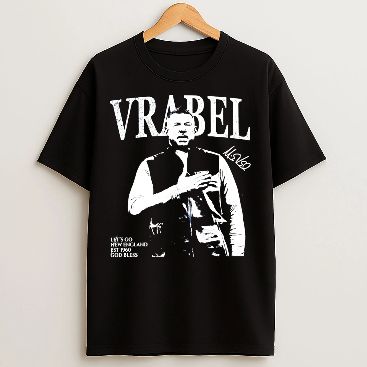 Classic Mike Vrabel New England Patriots Nfl Lets Go New England Est 1960 God Bless T Shirts