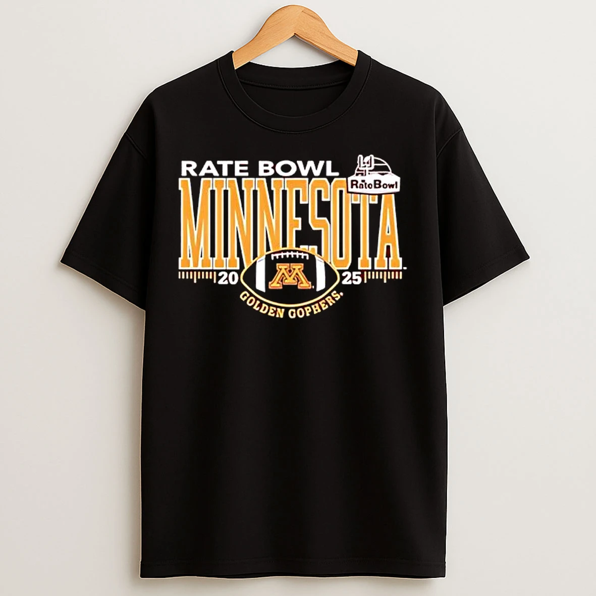 Classic Minnesota Golden Gophers 2025 Champions Rate Bowl Graphic T Shirts