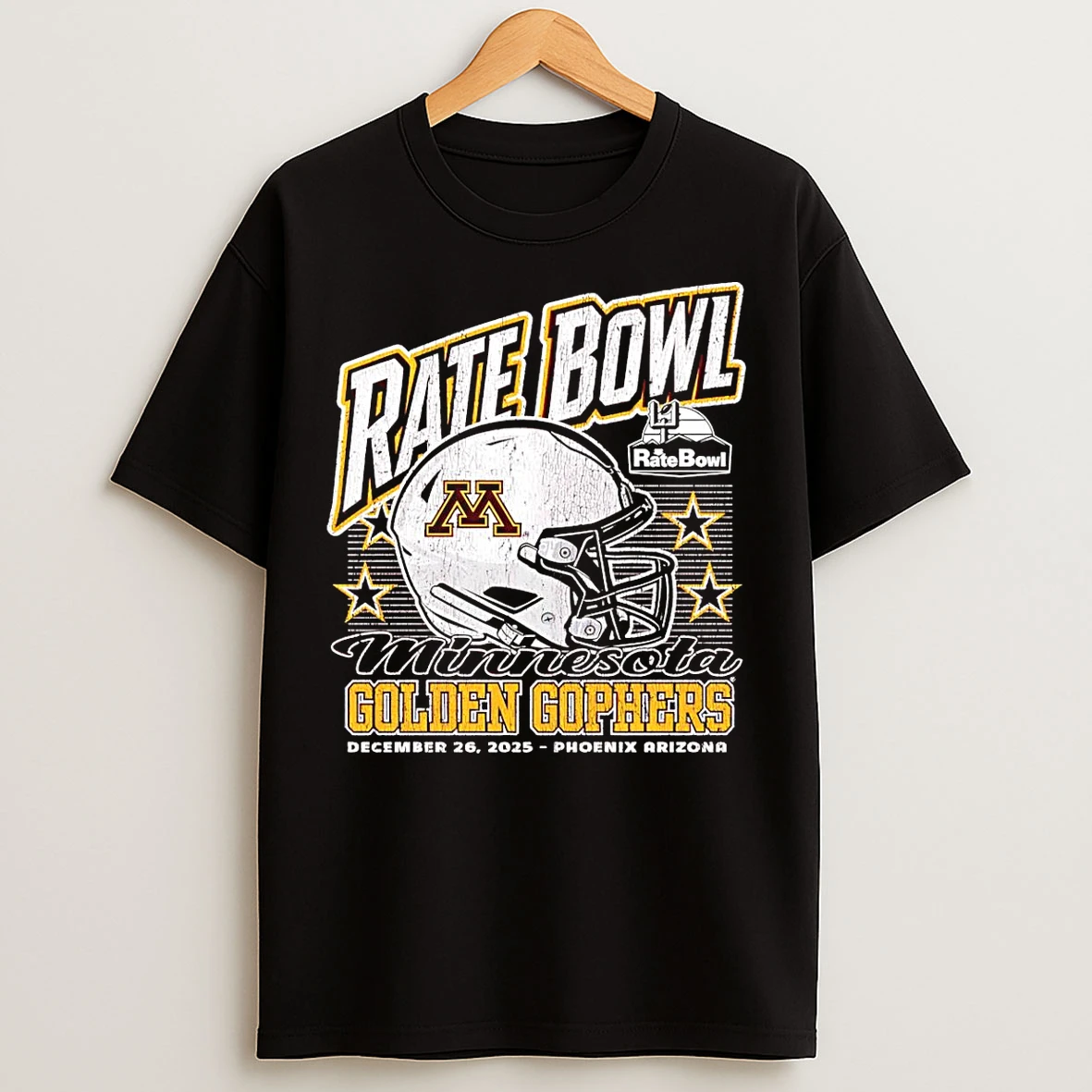 Classic Minnesota Golden Gophers 2025 Rate Bowl Phoenix Arizona T Shirts