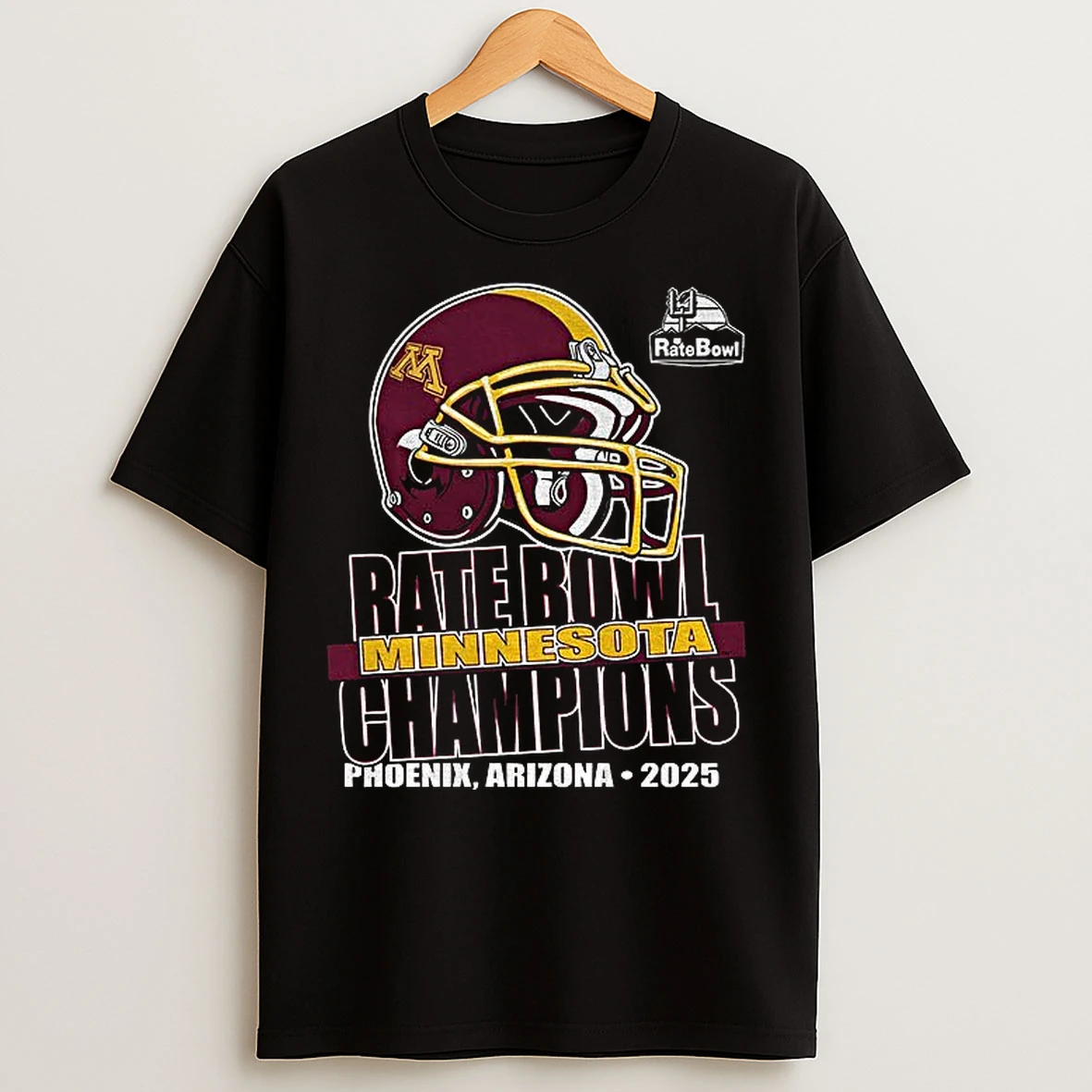 Classic Minnesota Golden Gophers Helmet Rate Bowl Minnesota Champions Phoenix Arizona 2025 T Shirts