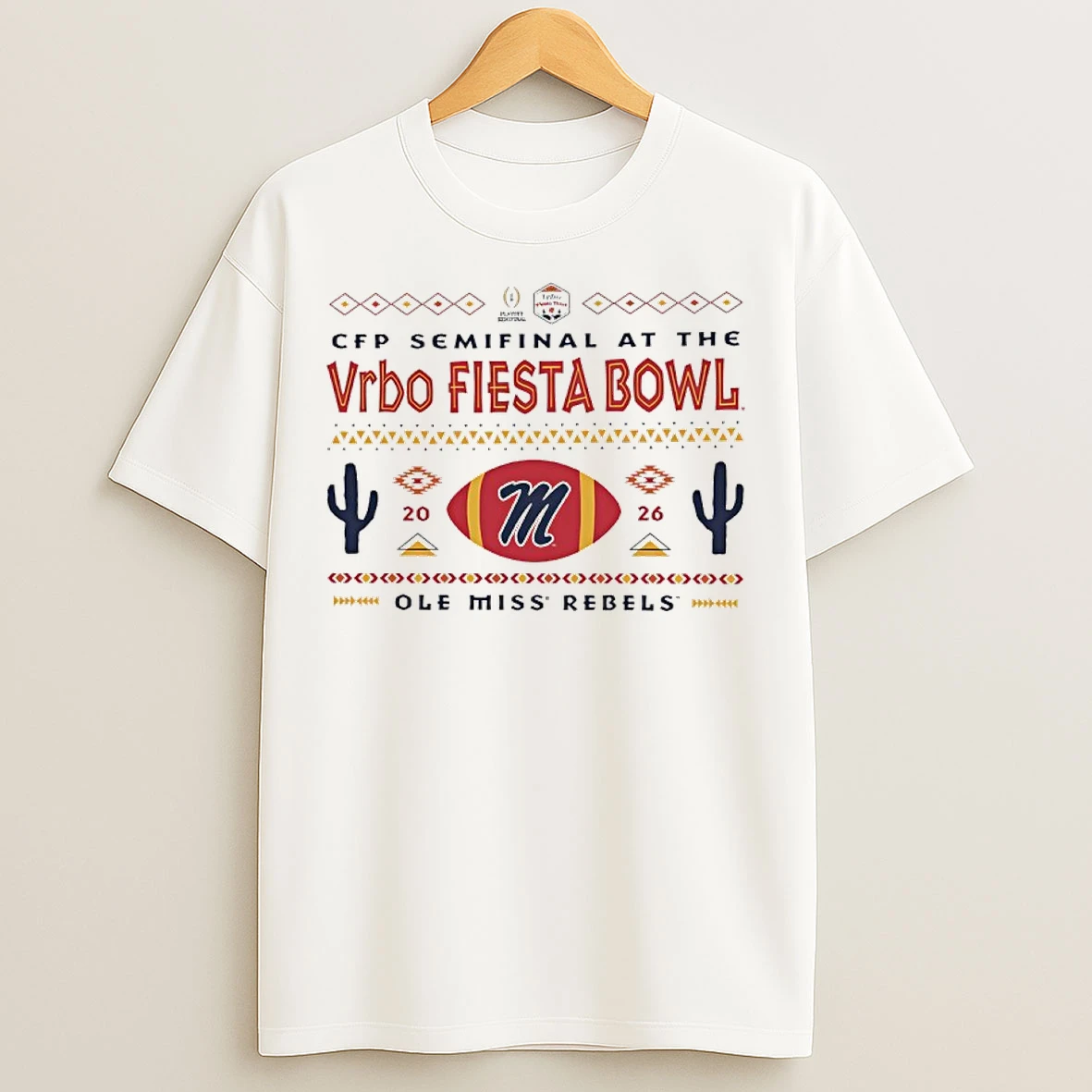 Classic Mississippi Rebels Cfp Semifinal At The 2026 Fiesta Bowl Vintage T Shirts