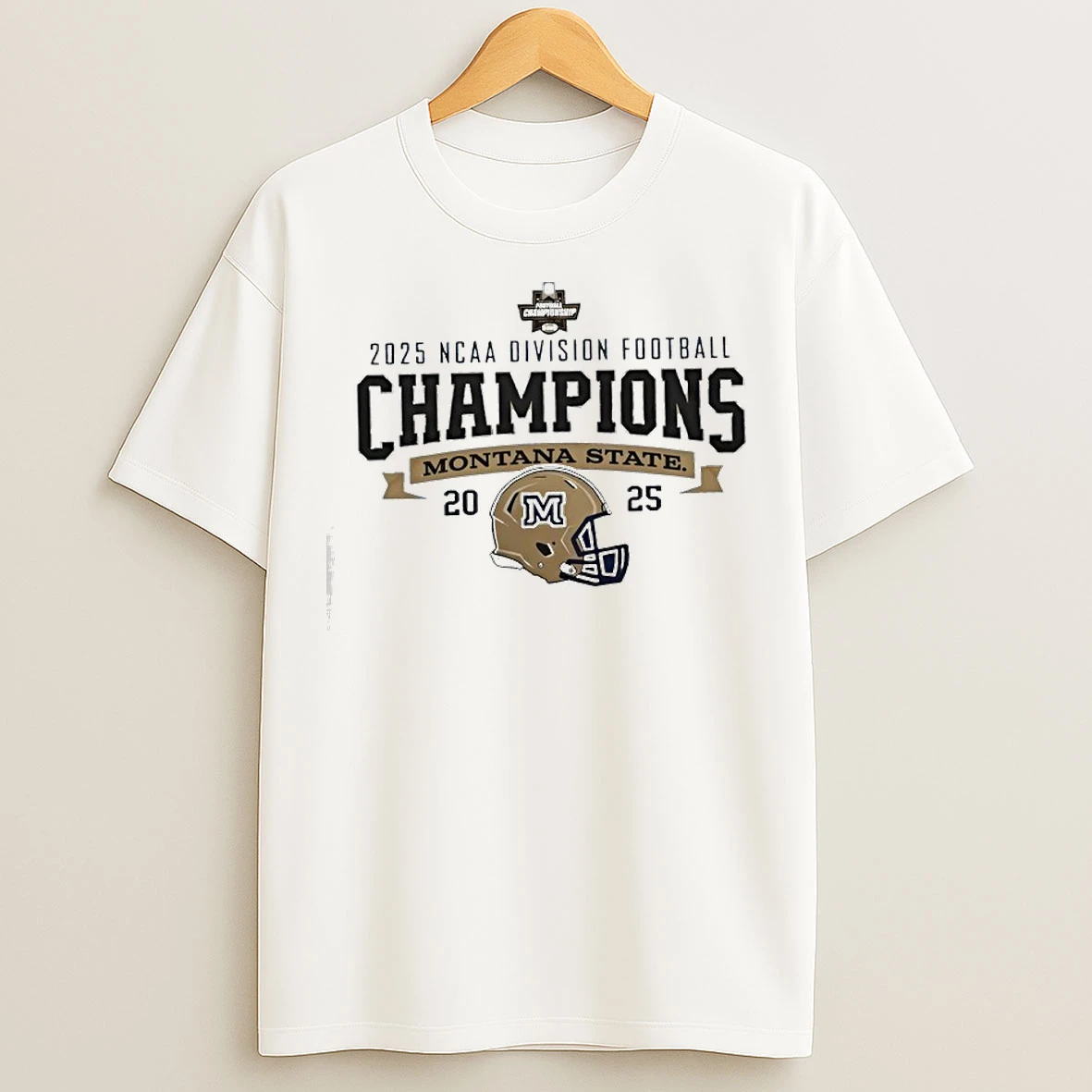 Classic Montana State Bobcats 2025 Ncaa Division Football Champions Helmet T Shirts
