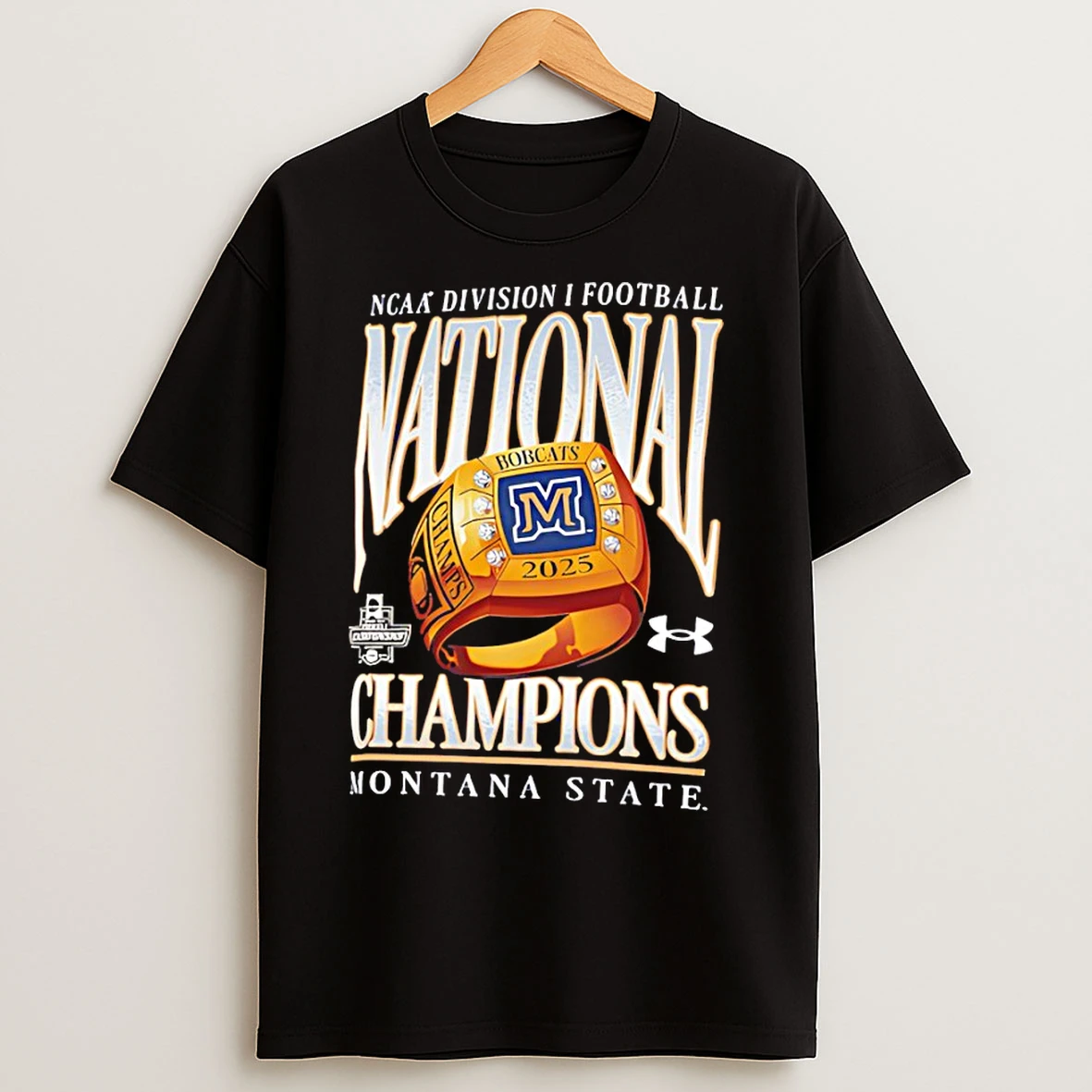 Classic Montana State Bobcats 2025 National Champions Ring 2 Time Division I T Shirts