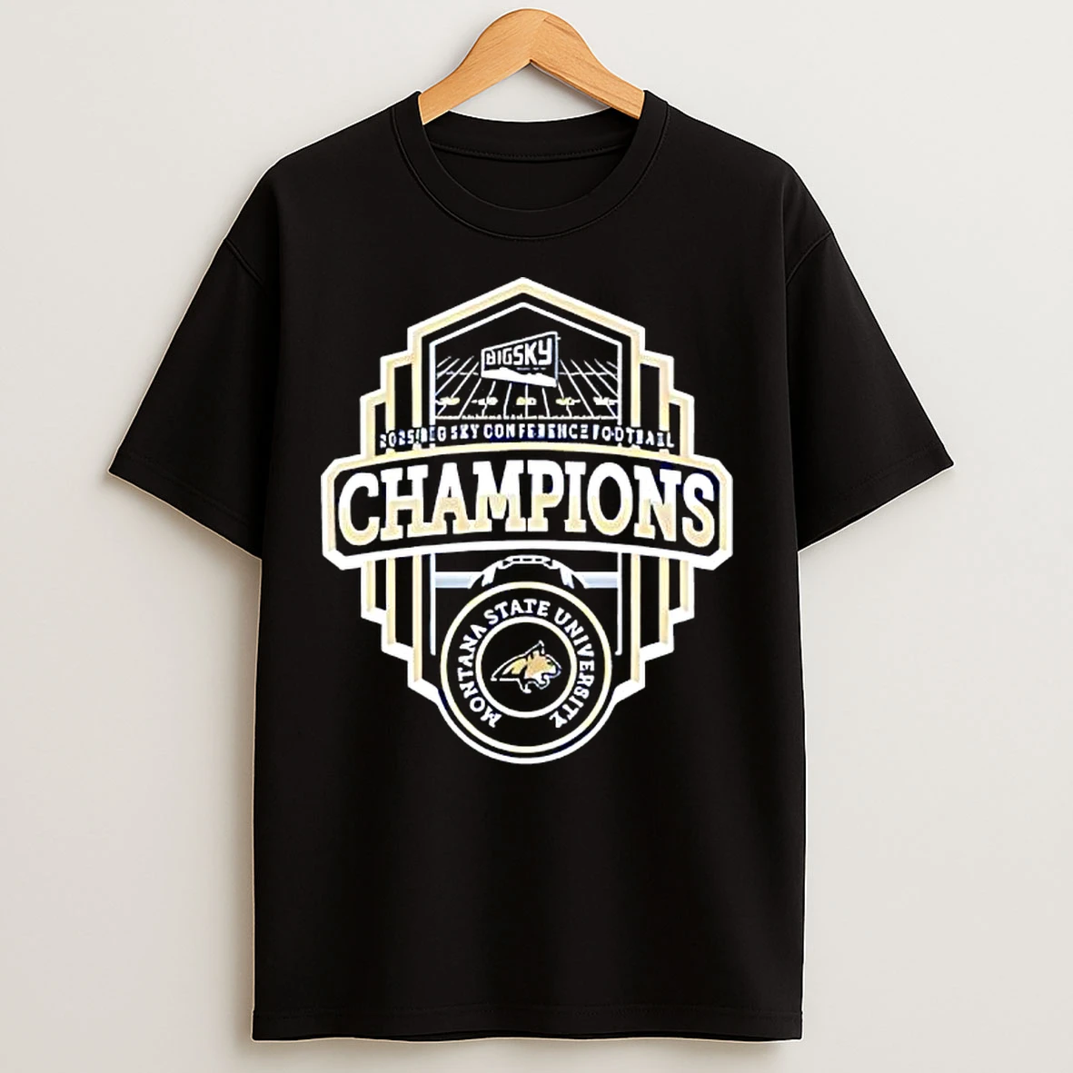 Classic Montana State Bobcats Big Sky Conference Fooball Champions T Shirts