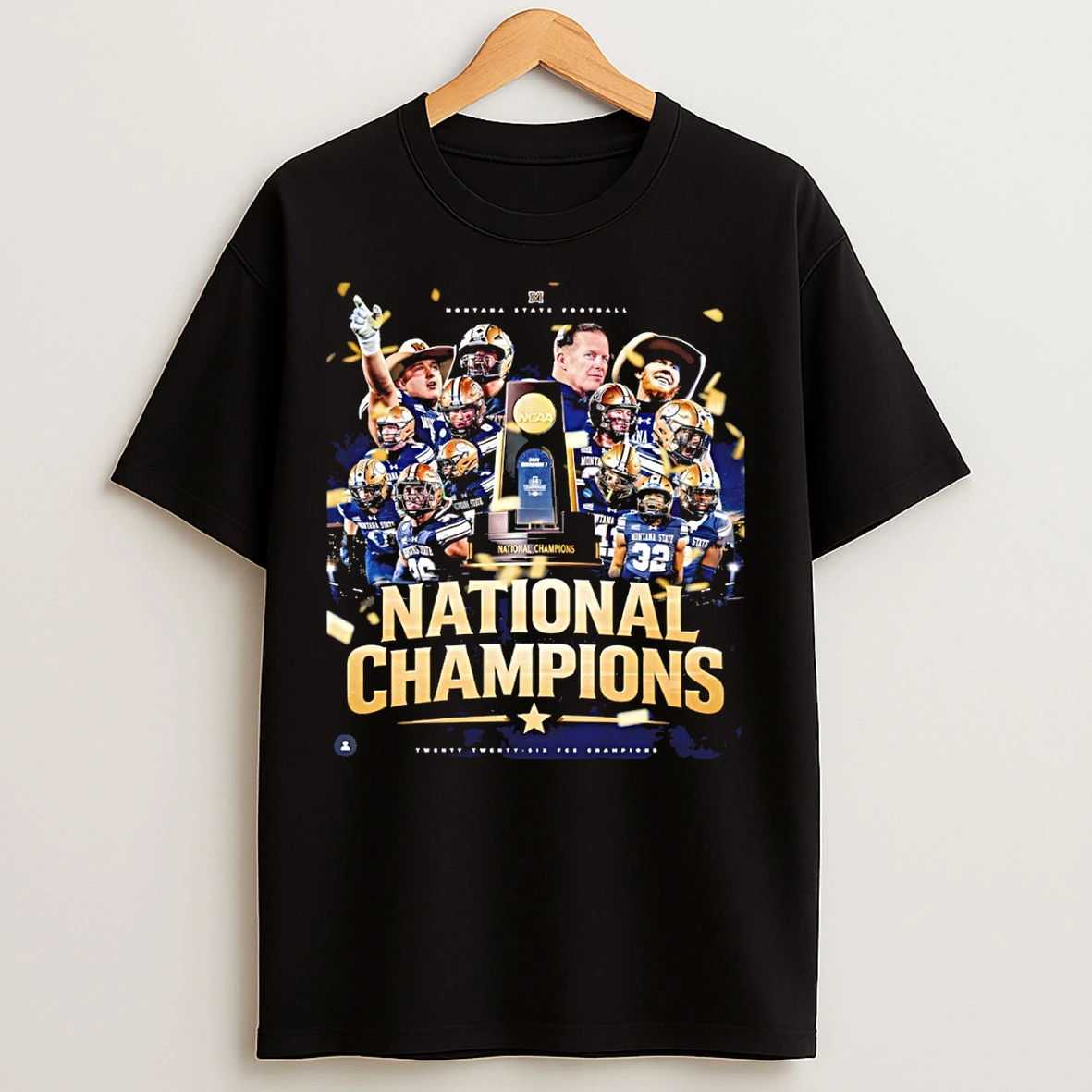Classic Montana State Bobcats National Champions Champions Once Again T Shirts