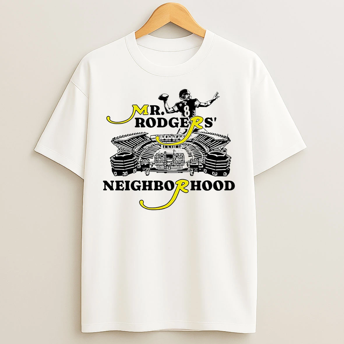 Classic Mr Rodgers Neighborhood Pittsburgh Football T Shirts