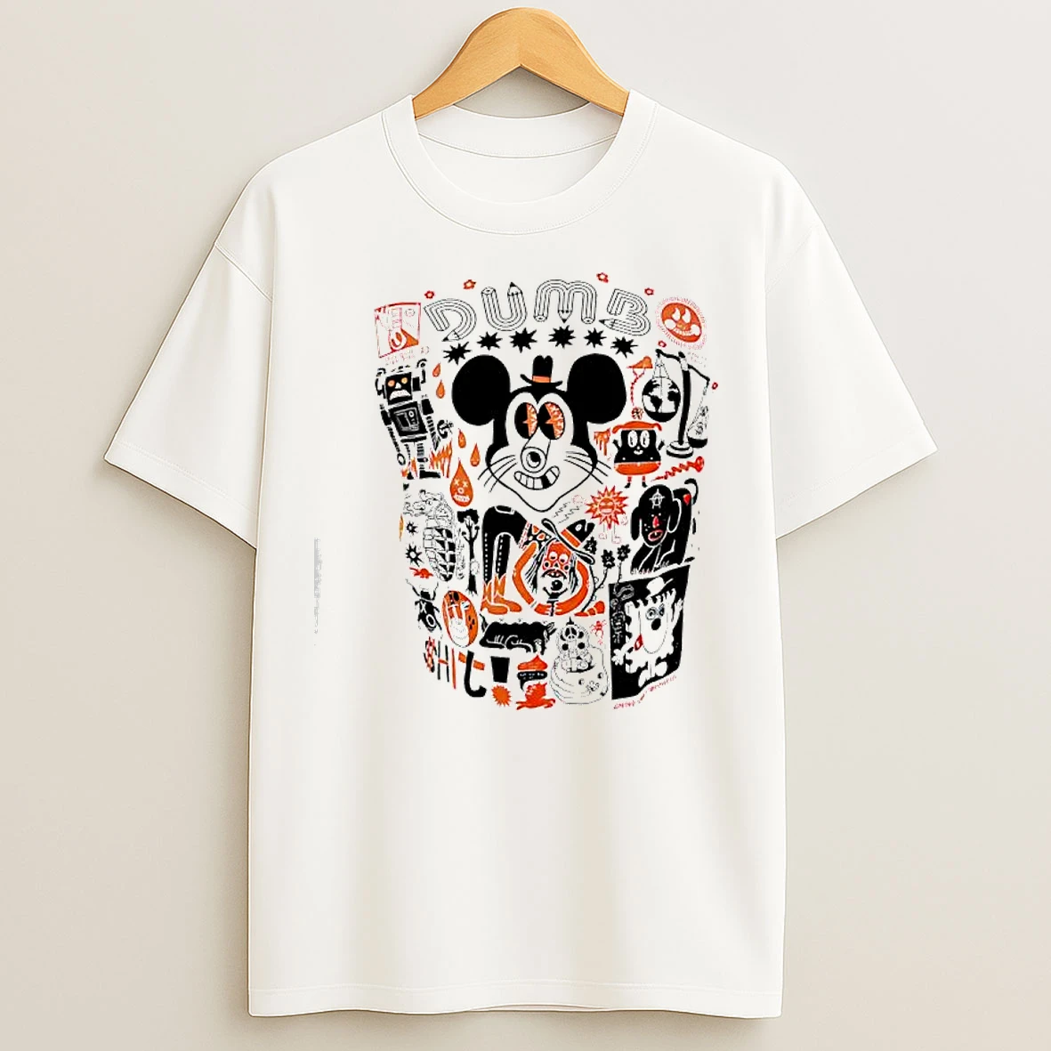 Classic Muerto Mouse Dumb Shit Graphic T Shirts
