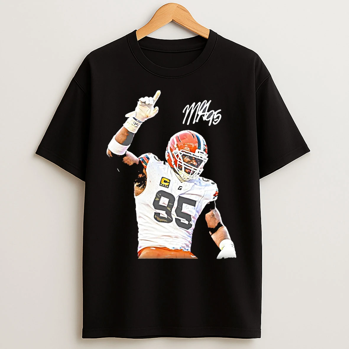 Classic Myles Garrett Cleveland Browns Nfl Football Signature T Shirts