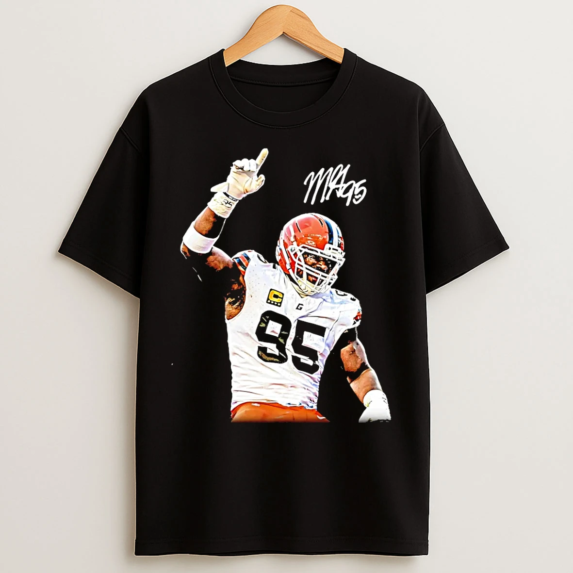 Classic Myles Garrett Cleveland Browns Sack King Signature T Shirts