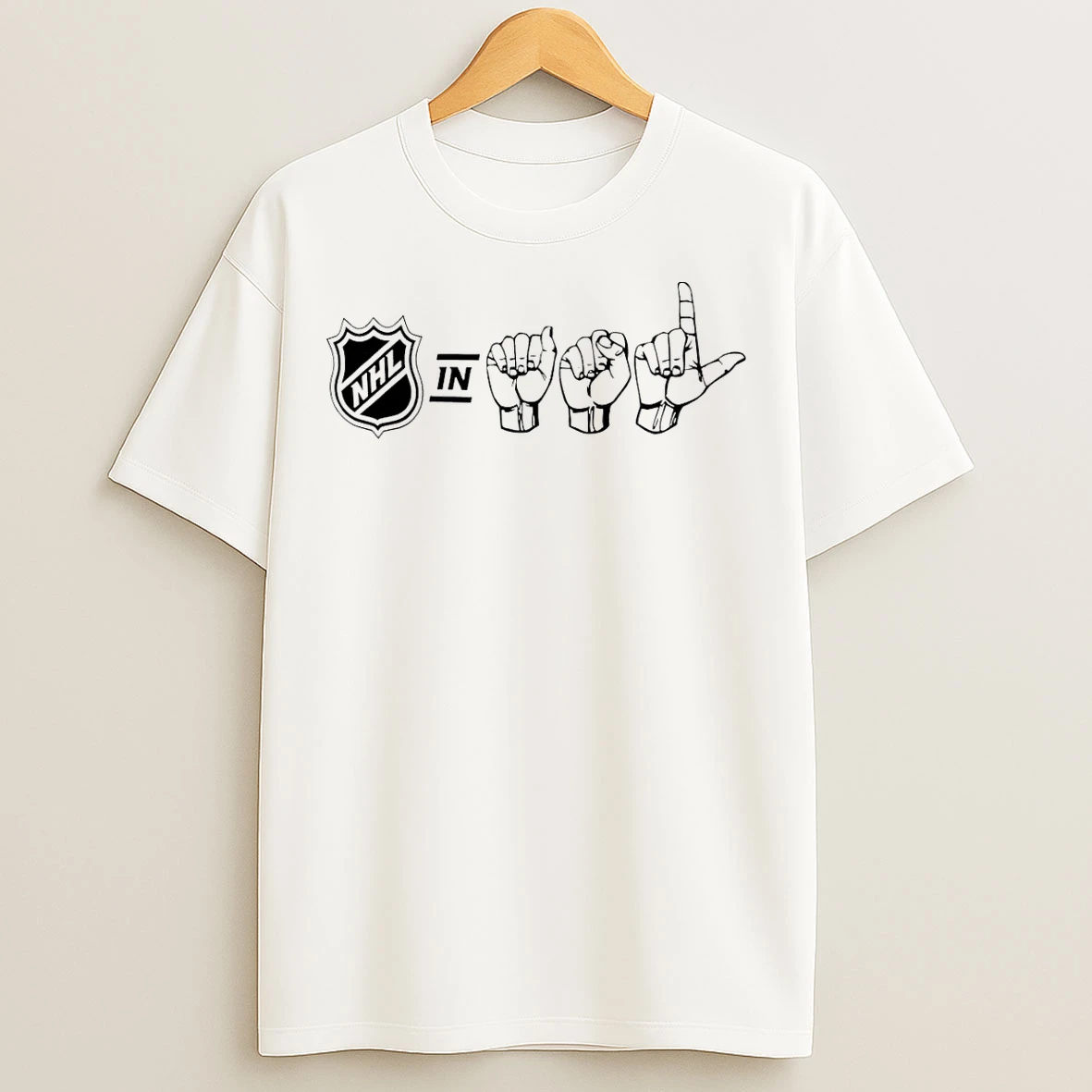 Classic Nhl Starter Asl Hand Sign T Shirts