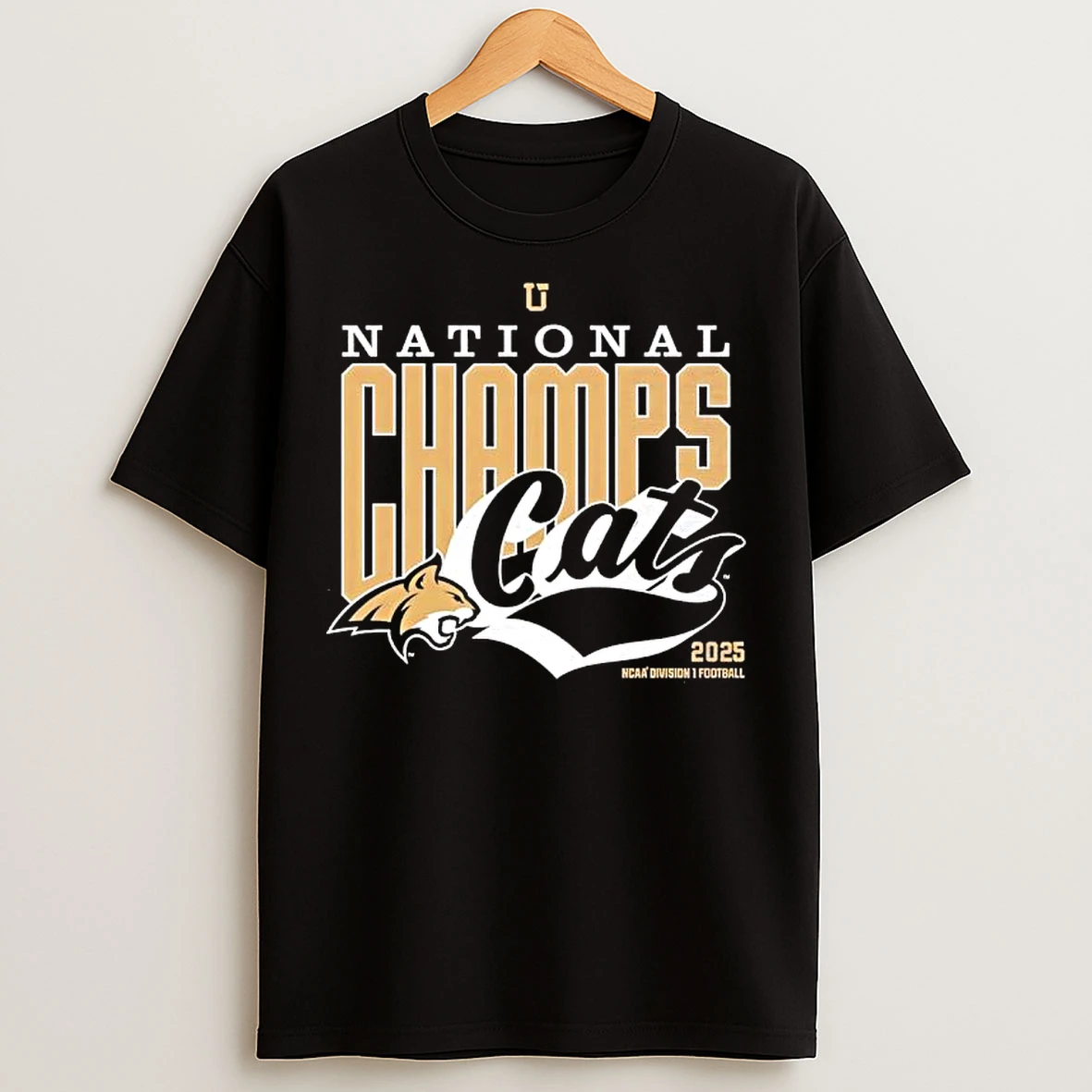 Classic National Champs Cats Montana State Bobcats Ncaa Fcs Football T Shirts