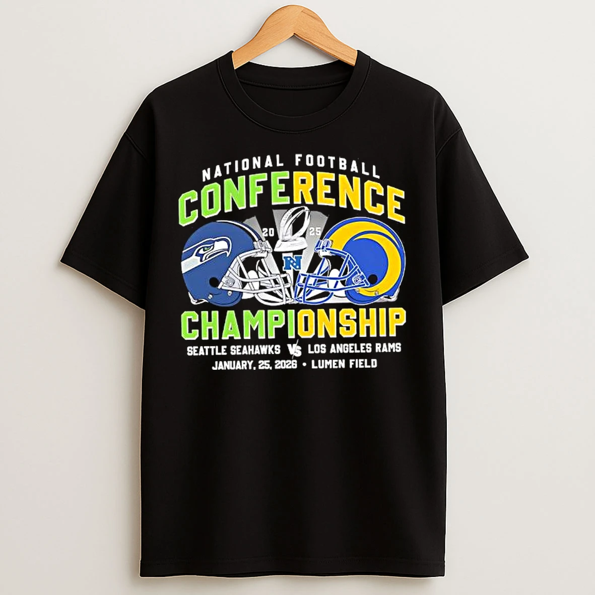 Classic National Football Conference Championship Seattle Seahawks Vs La Rams January 25th 2026 Lumen Field T Shirts