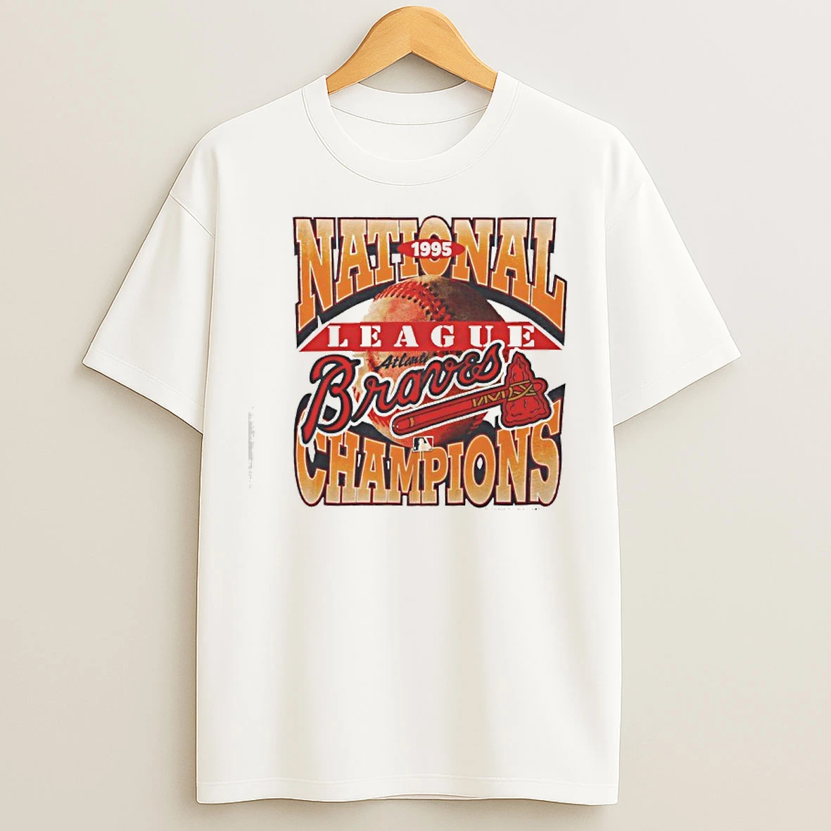 Classic National League Champions Atlanta Braves 1995 T Shirts