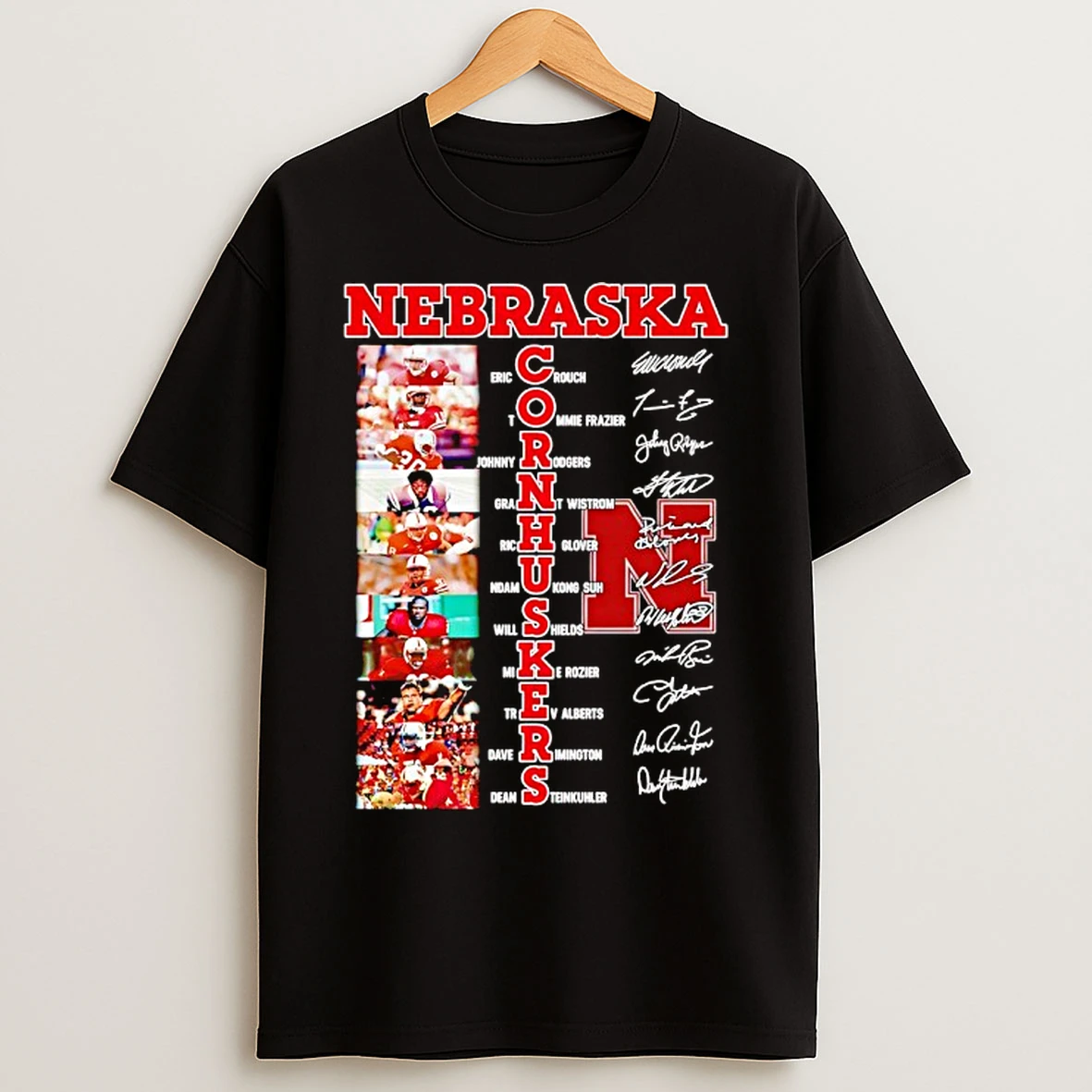 Classic Nebraska Cornhuskers Name Of Legends Ssignatures T Shirts