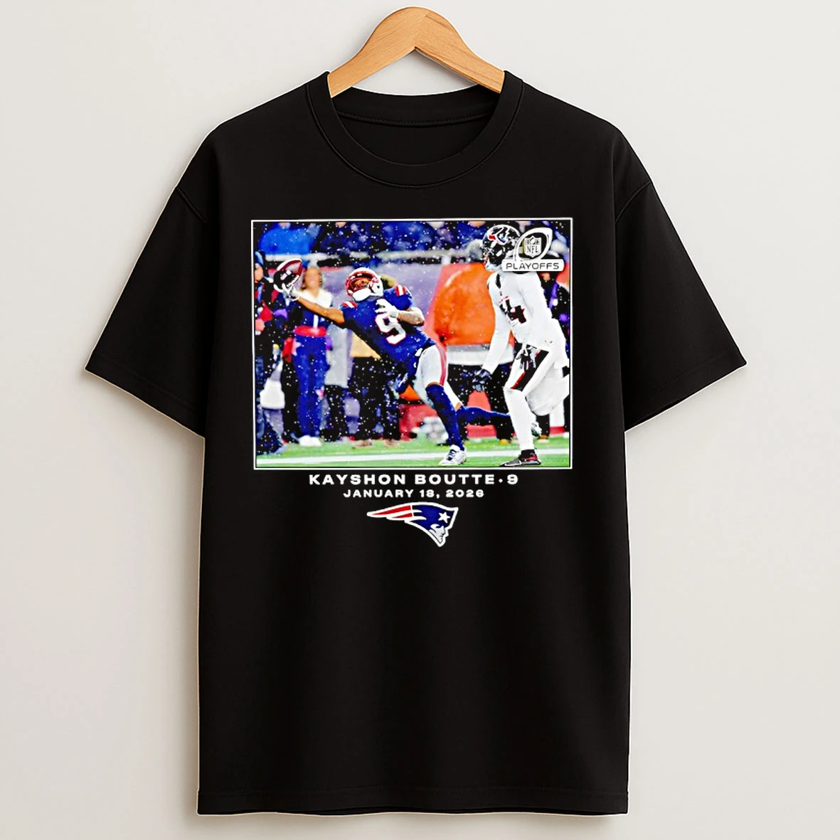 Classic New England Patriots Kayshon Boutte Nfl Flash Features T Shirts