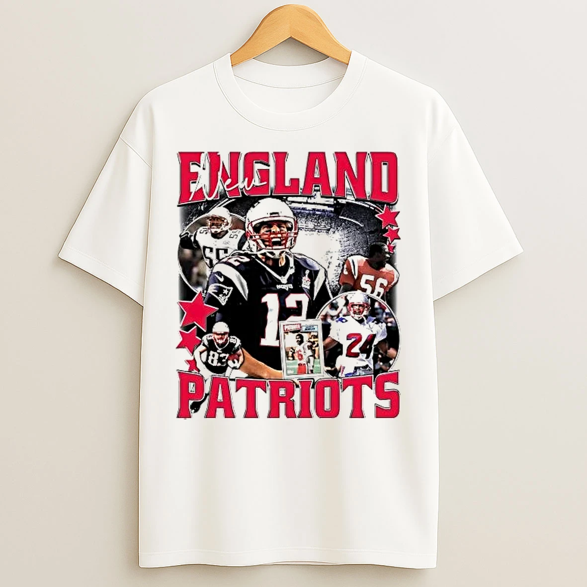 Classic New England Patriots Team Players Moment Stadium T Shirts